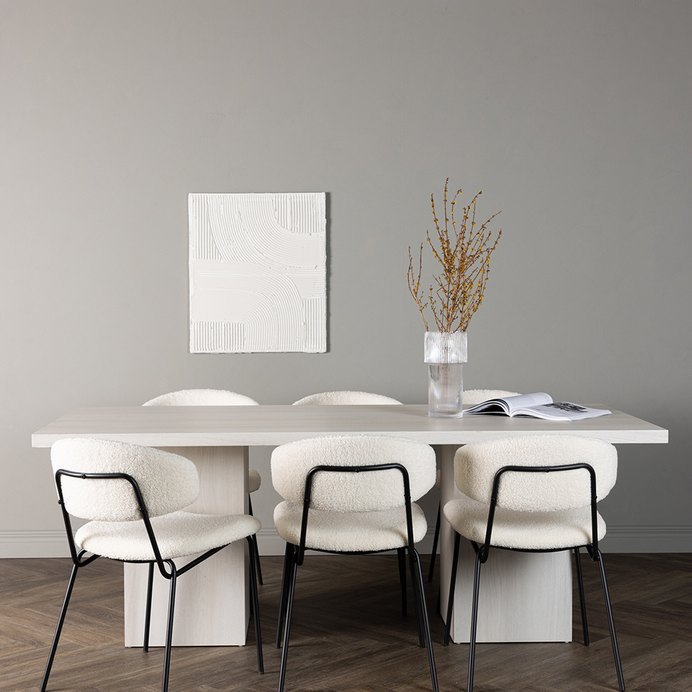 Spisegruppe Venture Home Olga med 6 stk Chico Stoler
