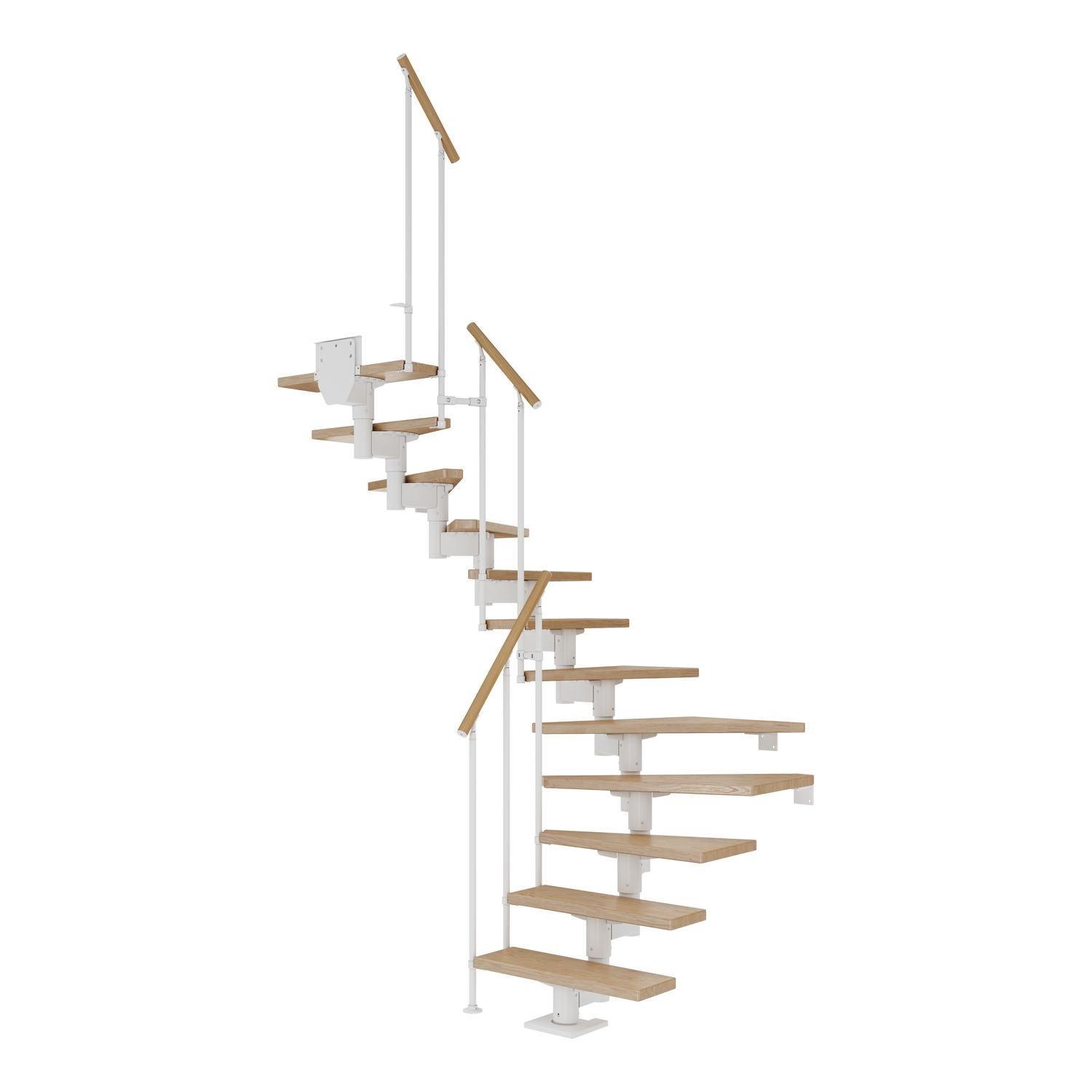 Plassbesparende Trapp Dolle Cork Eik 1/2-Sving Classic II