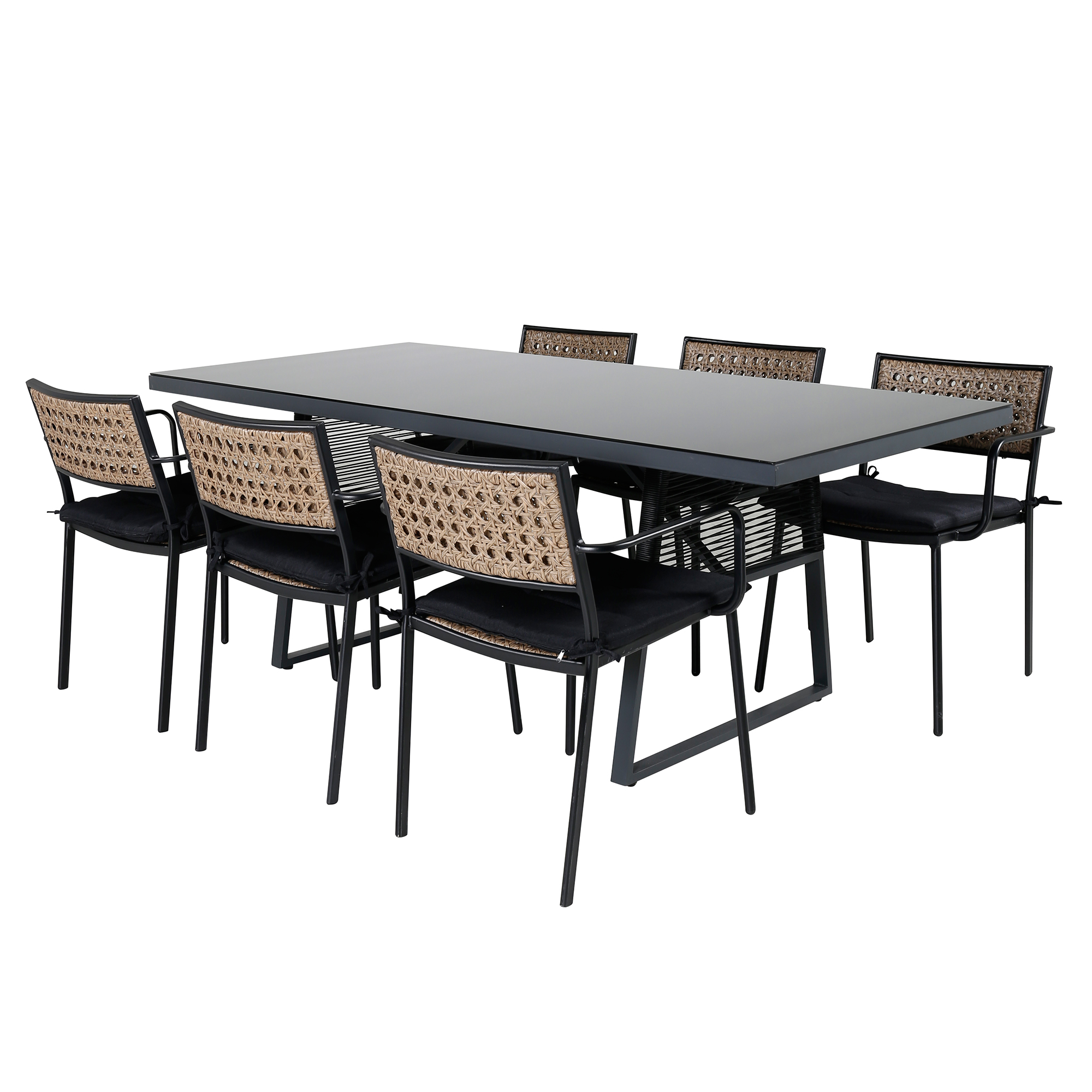 Spisegruppe Venture Home Douglas med 6 Peoria Spisestoler