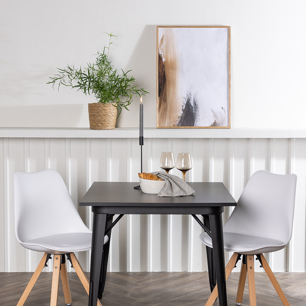 Spisegruppe Venture Home Tempe med 2 stk Zeno Stoler