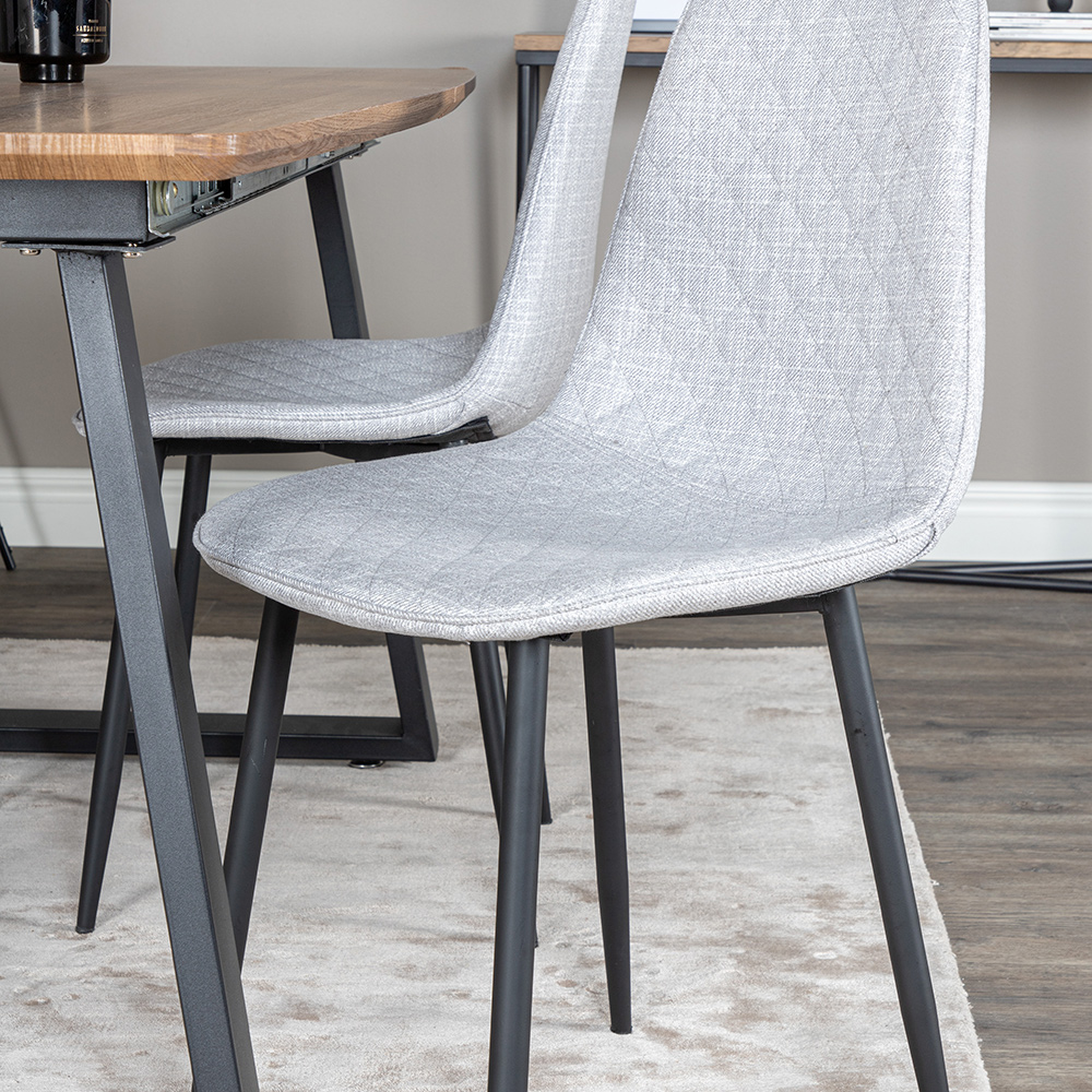 Spisegruppe Venture Home Ina med 4 Phoi Stoler Polyester
