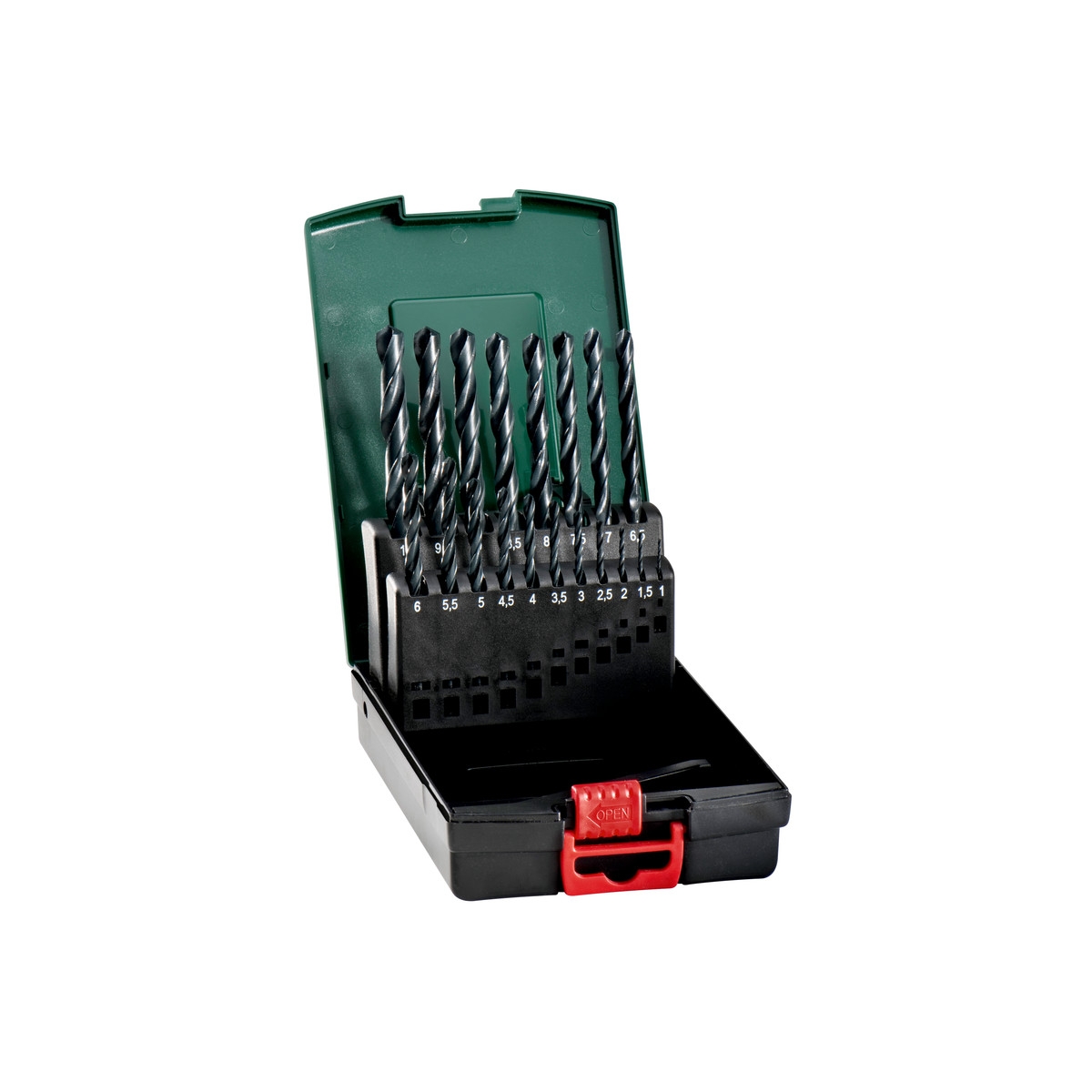 HSS-R Metallbor Metabo i Plastboks 19 deler