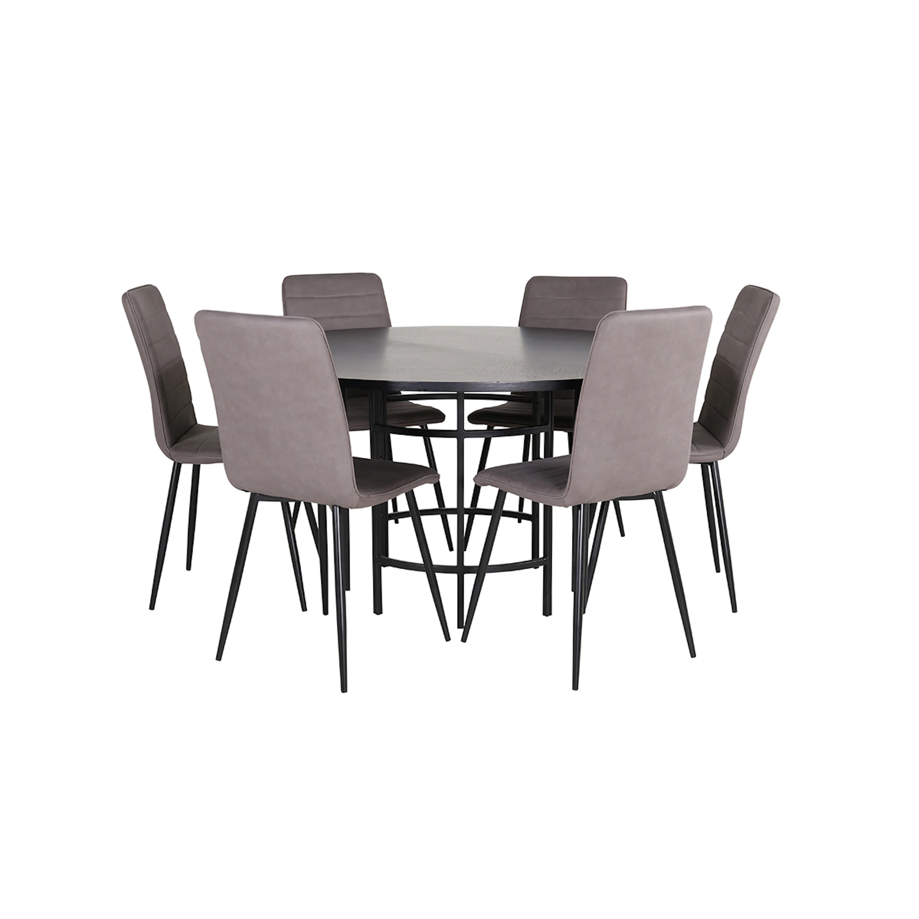 Spisegruppe furniture/fashion Copenhagen Ø140 cm med 6 Windu Stoler