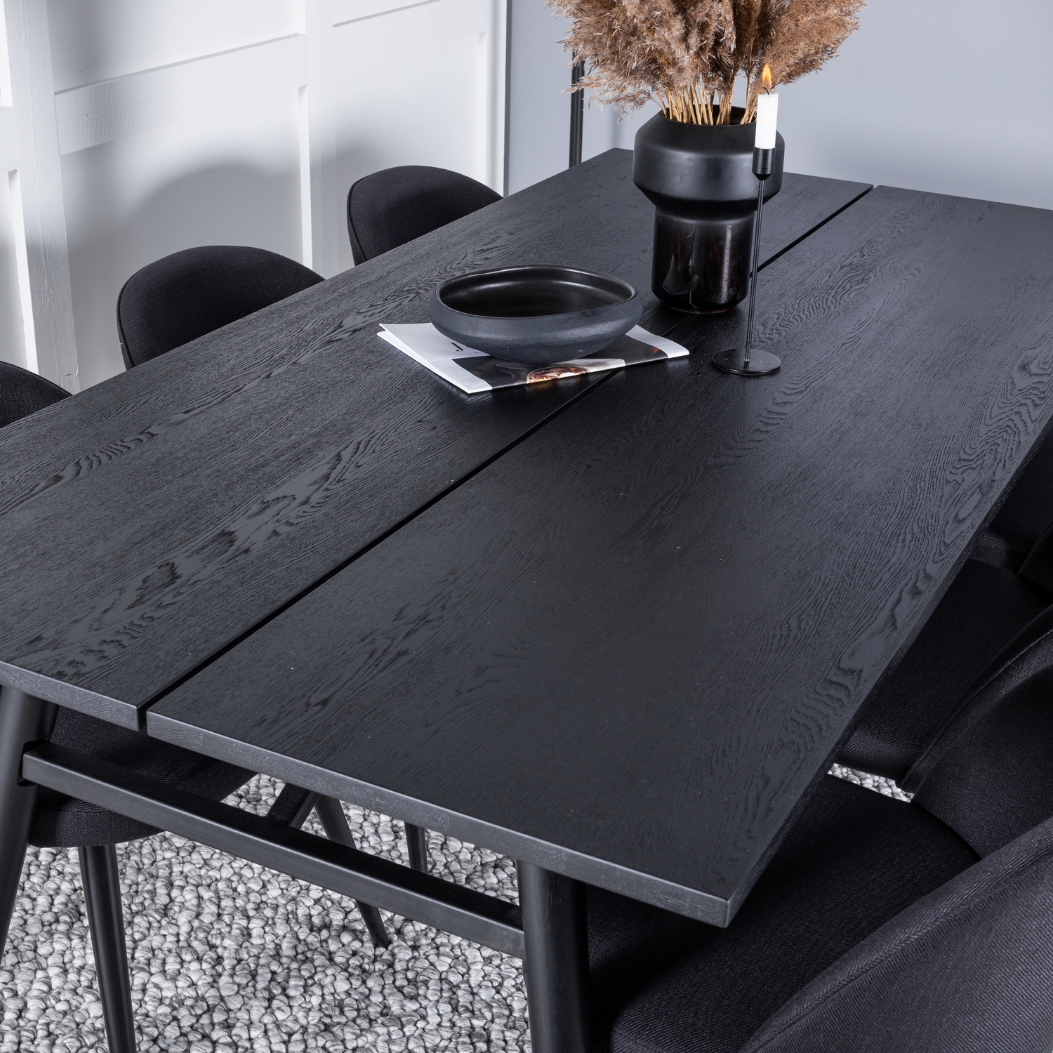 Spisegruppe Venture Home Salt med 6 Valentina Stoler Polyester