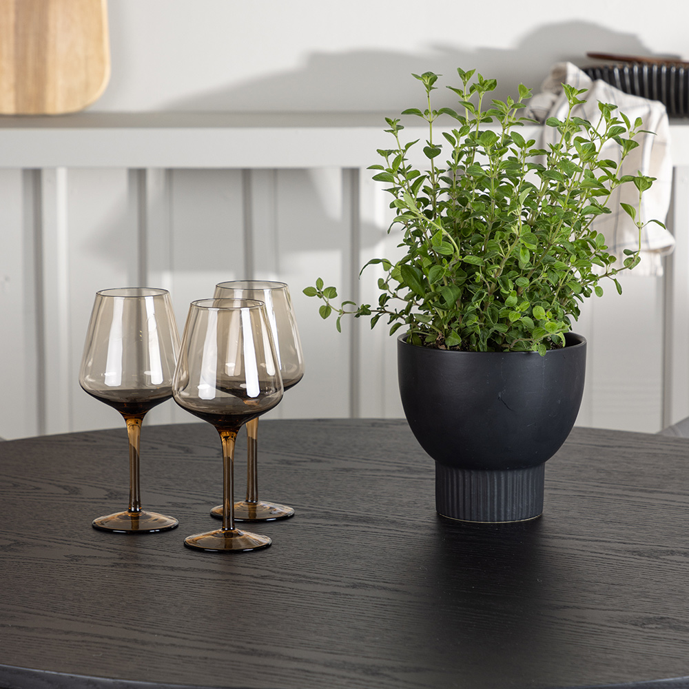 Spisegruppe Venture Home Olivia Ø110 cm med 4 stk Evelina Stoler