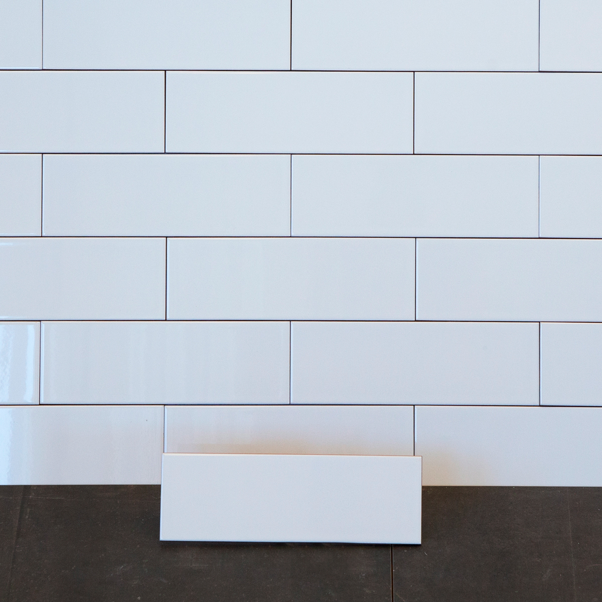 Flis Arredo Color Pure Hvit Blank 10x30 cm