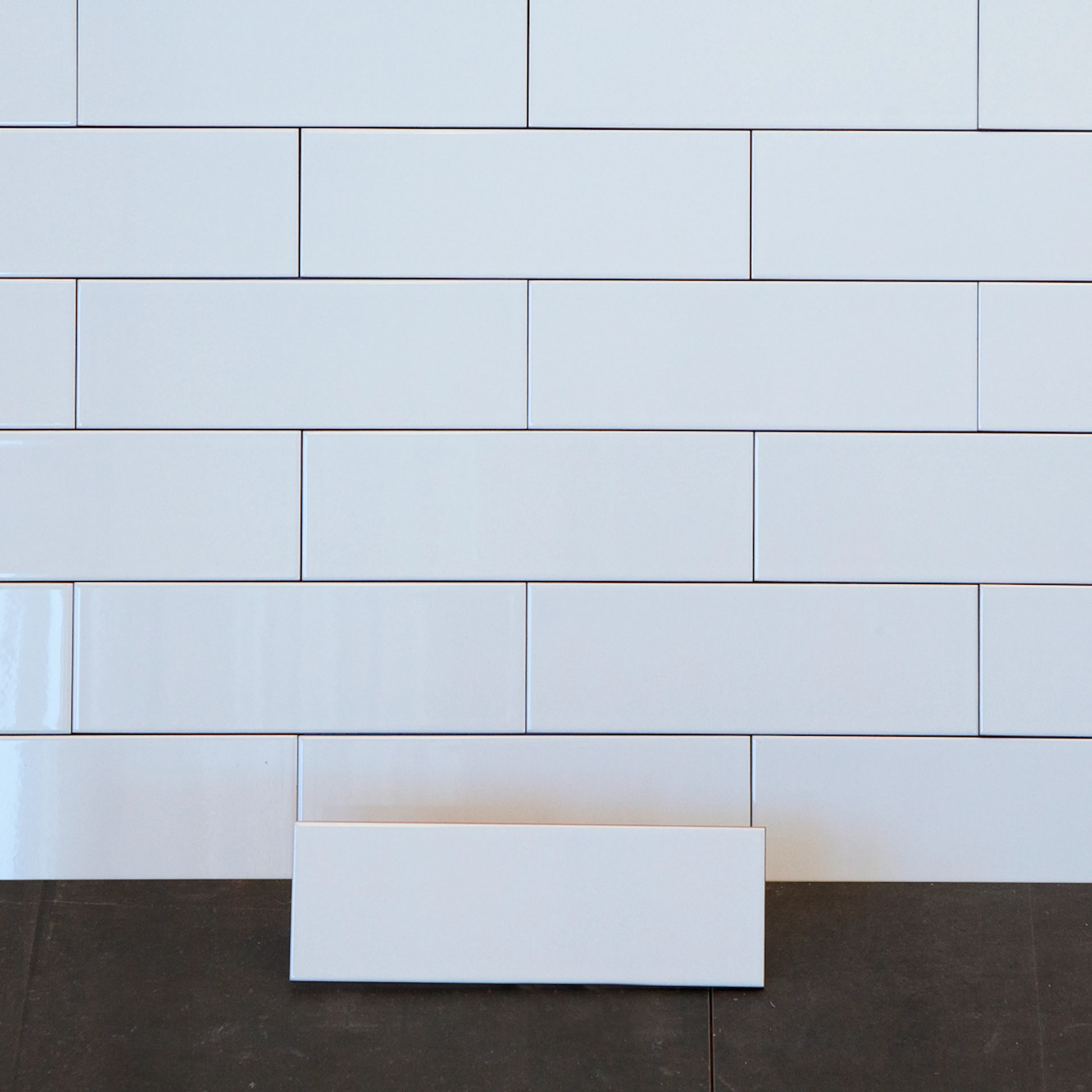 Flis Arredo Color Pure Hvit Blank 10x30 cm