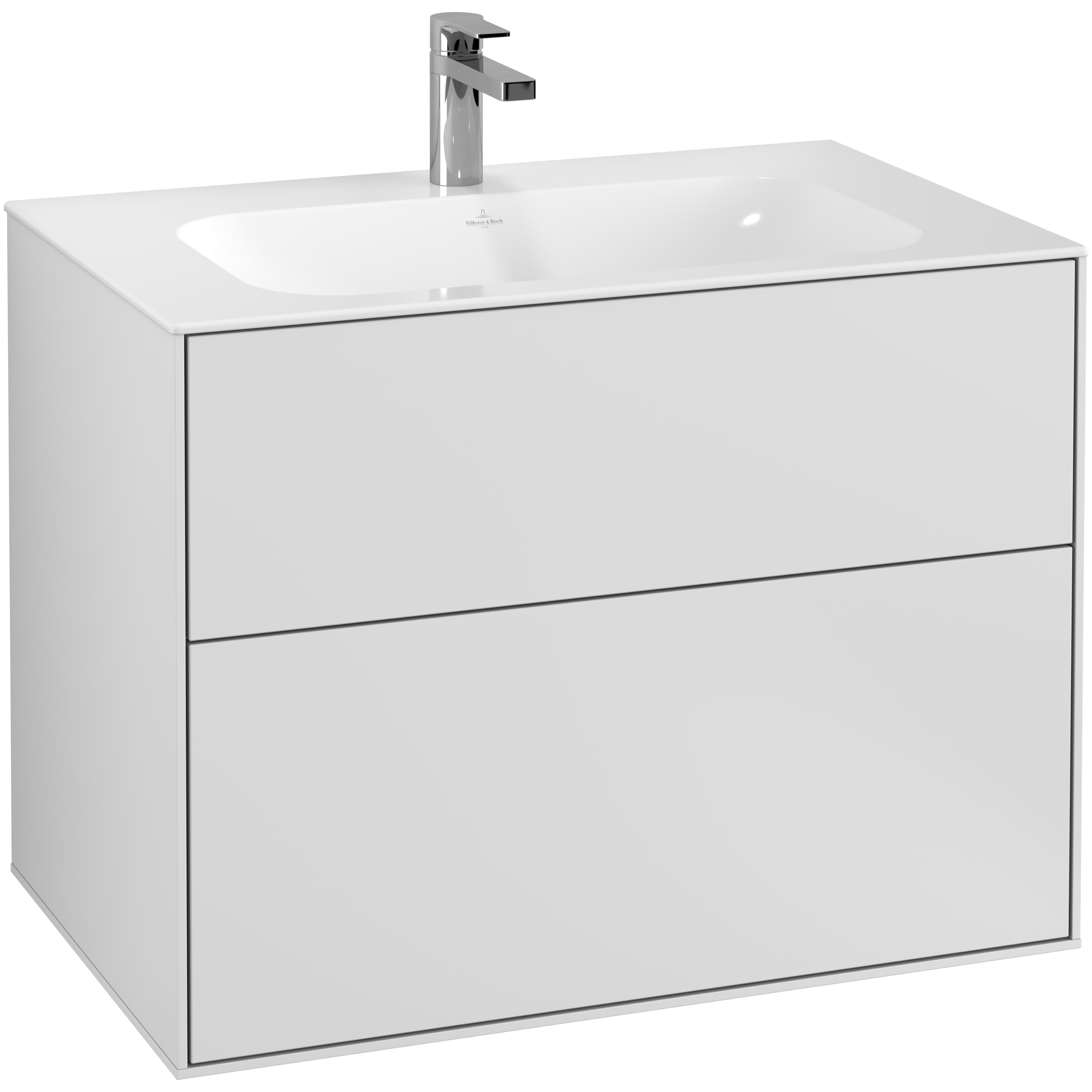 Tvättställsskåp Villeroy & Boch Finion med 2 Lådor för Inbyggt Tvättställ | badrum - badrumsmobler - tvattstallsskap-och-kommod | KakelKungen