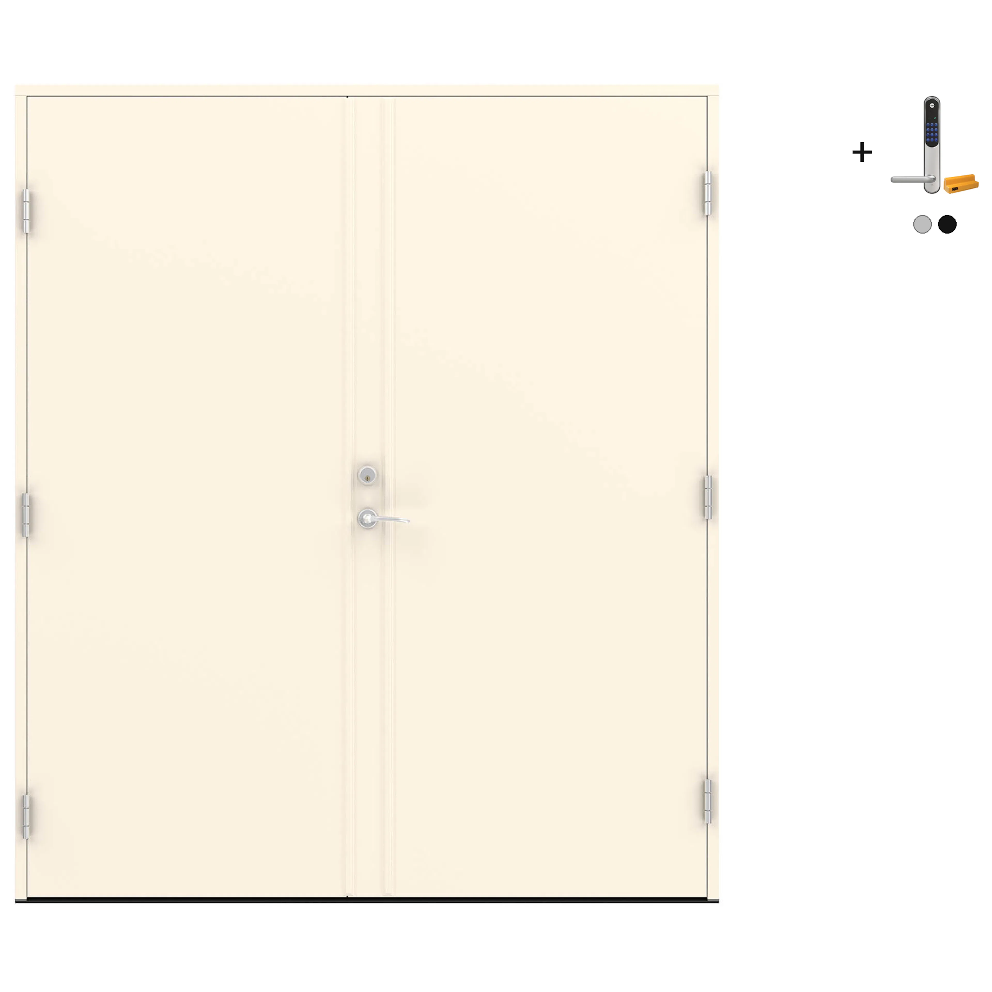 Tofløyet Ytterdør Swedoor Advance-Line Nordic Stockholm med Yale Doorman Classic Home