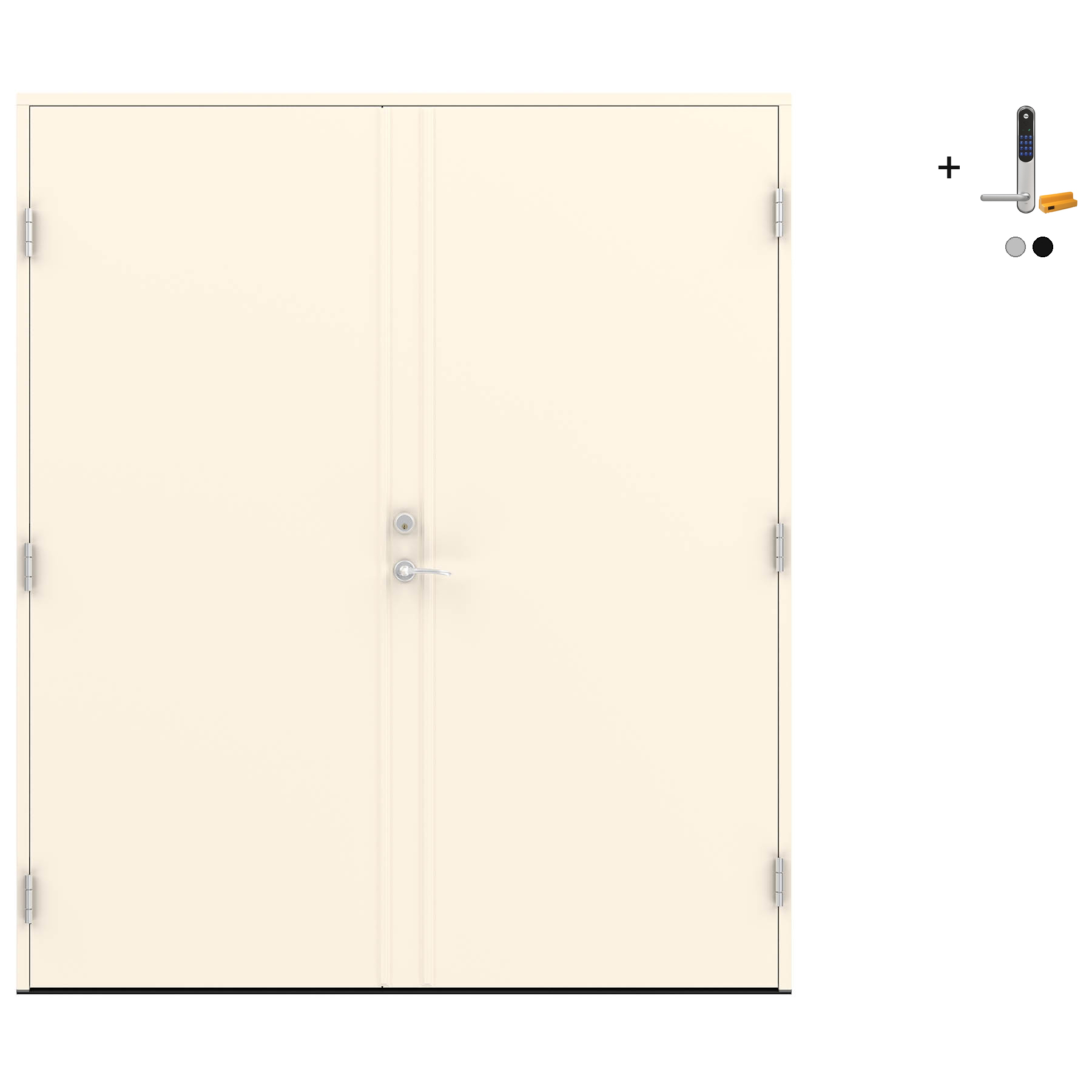 Tofløyet Ytterdør Swedoor Advance-Line Nordic Stockholm med Yale Doorman Classic Home