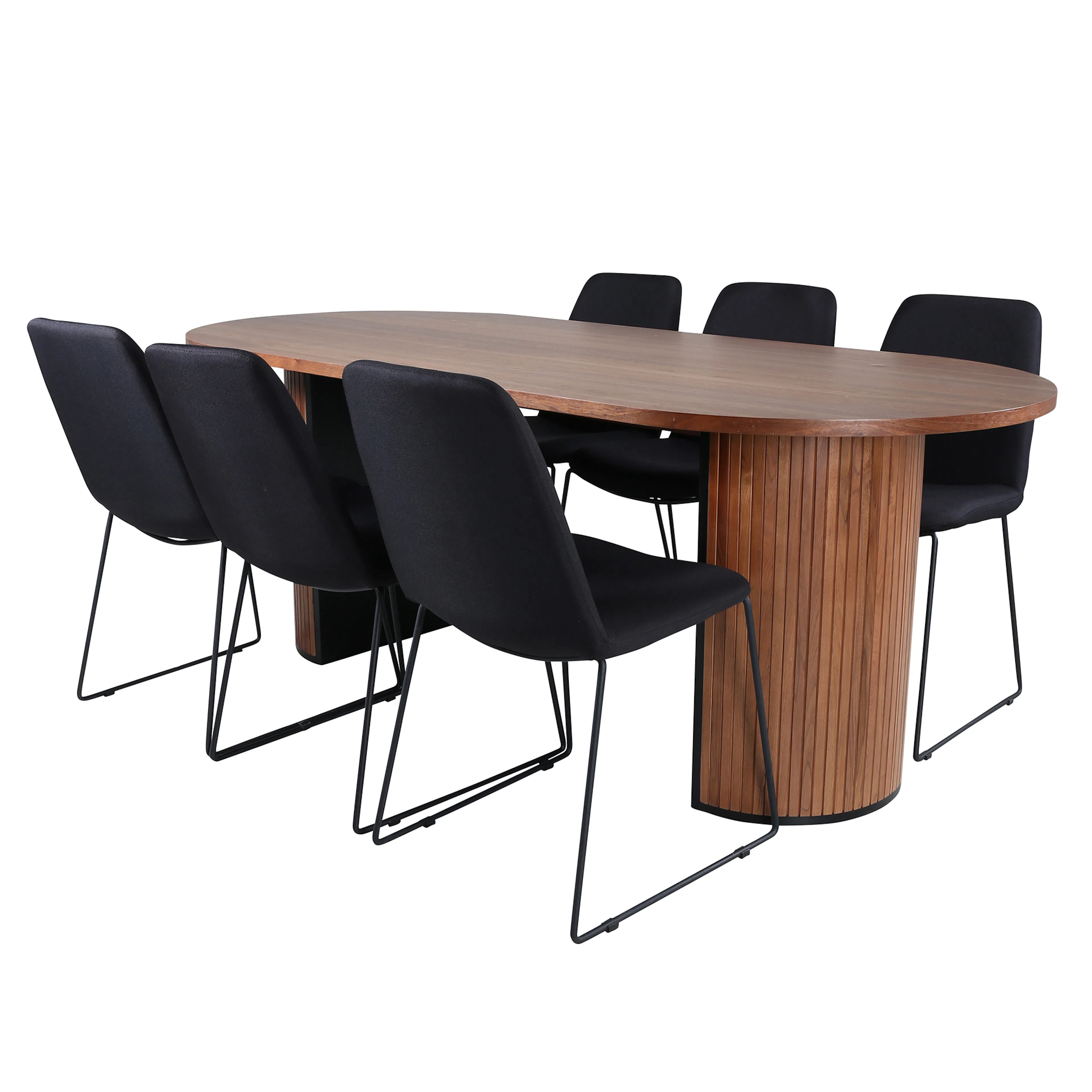 Spisegruppe Venture Home Bianca med 6 Muscot Stoler