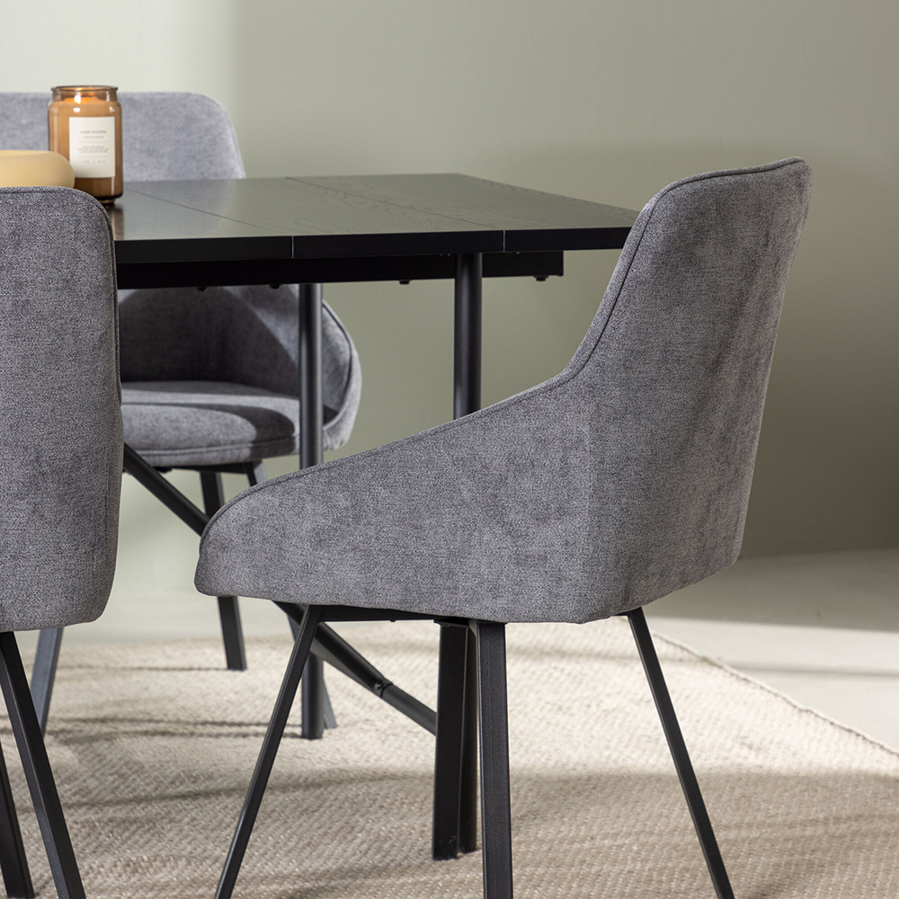 Spisegruppe Venture Home Astrid med 6 Rosie Stoler