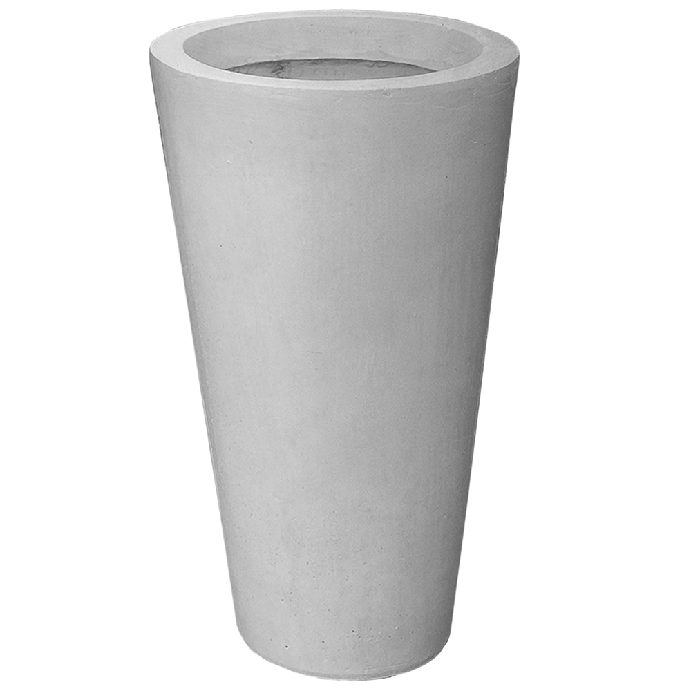 Kruka Lyfco Rund Hög Ljusgrå 1-pack 32 cm i diameter x 45 cm høy