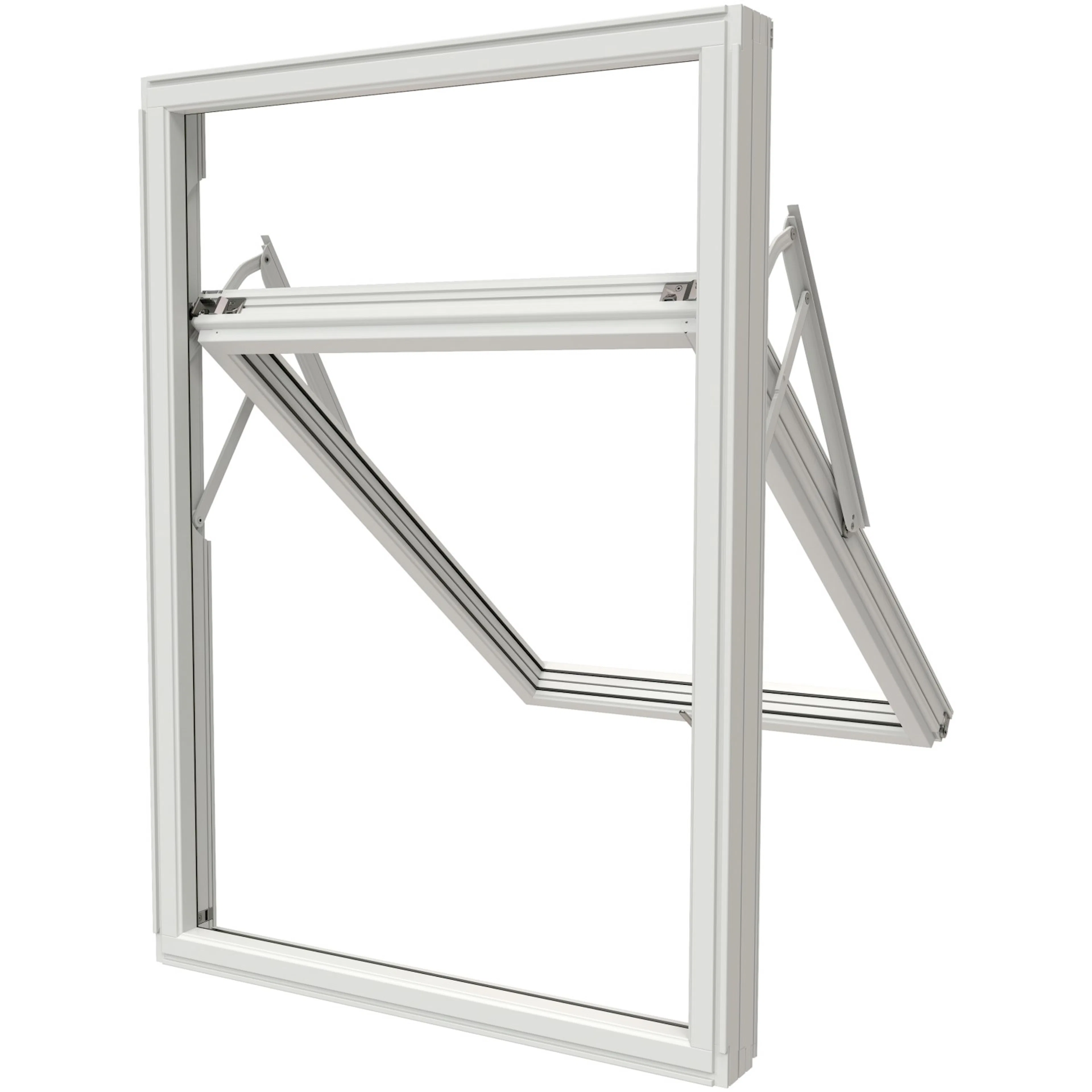 VINDU BG NTECH 0,8 12X12 HV ALU BxH: 120x120 cm, 3-lag glass, U:0,8, Tre/Alu