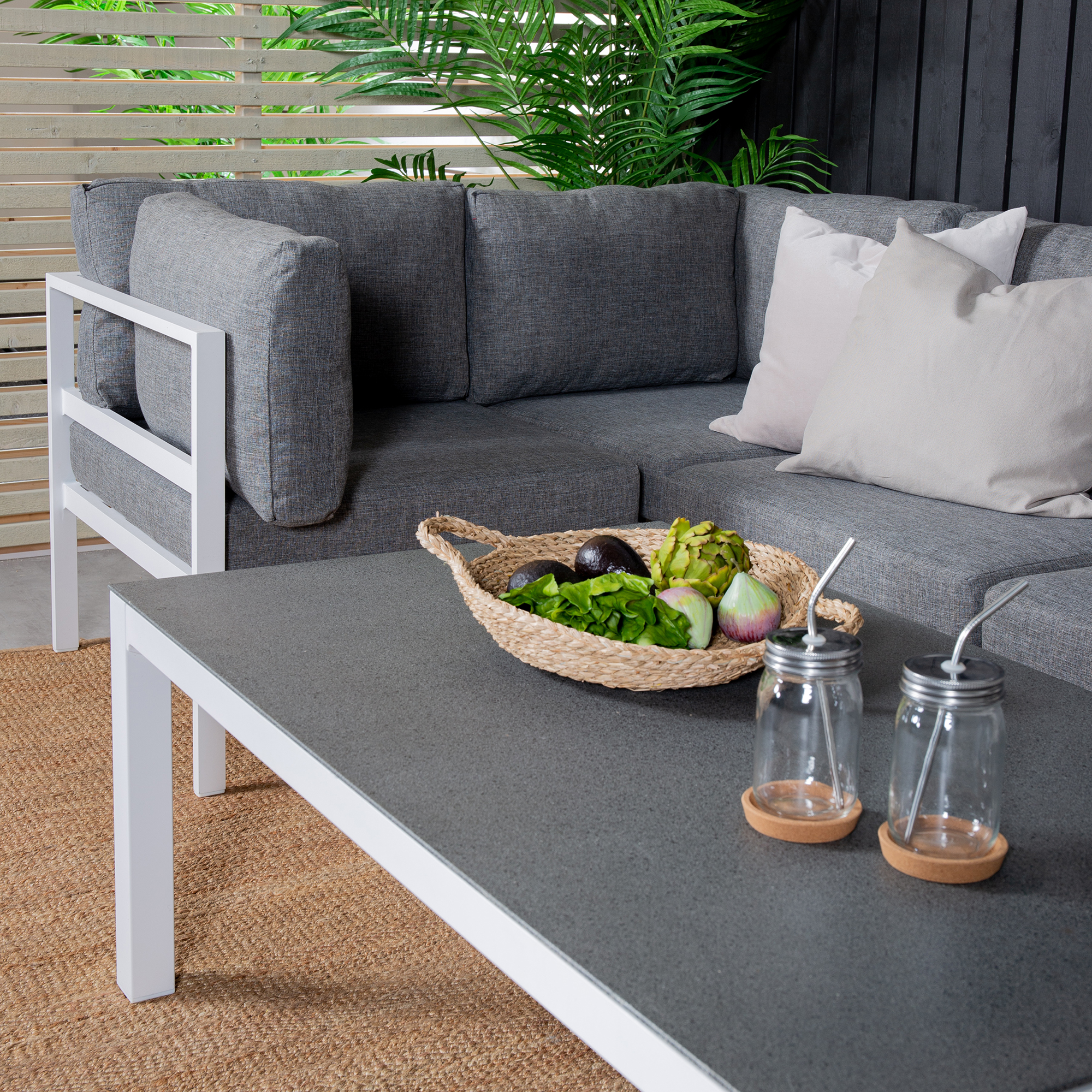 Loungegruppe Venture Home Copacabana med Belle Sofabord 2+3 Utendørs