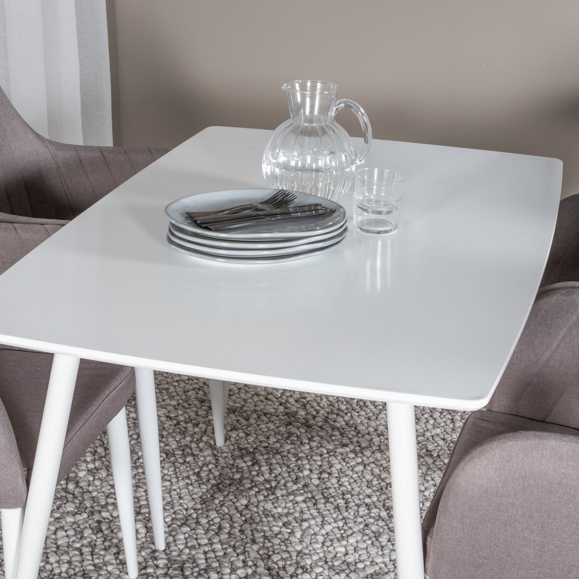 Spisegruppe Venture Home Polar med 4stk Comfort Stoler