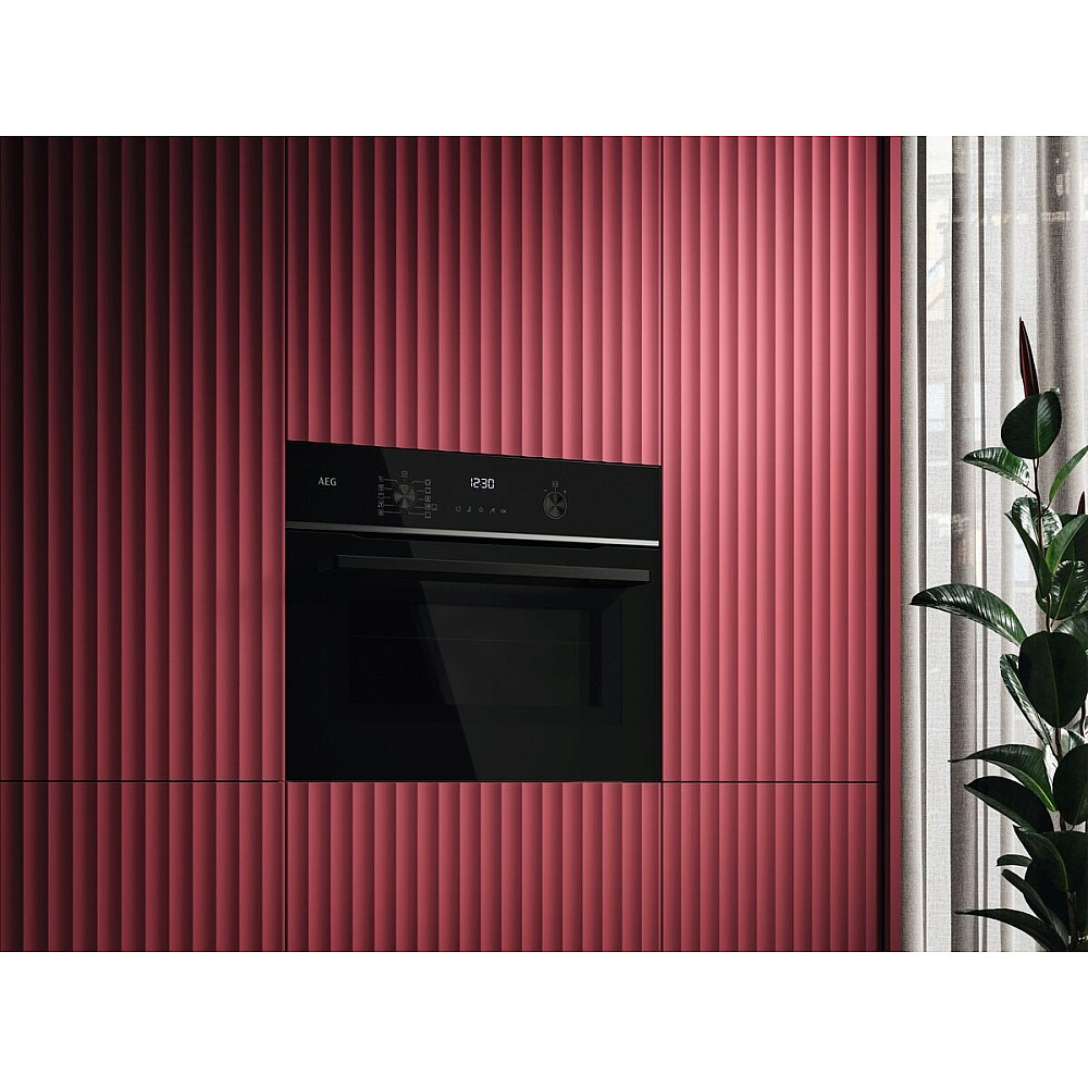 Innbyggingsovn AEG TK6NK501B CombiQuick® Sort med WiFi