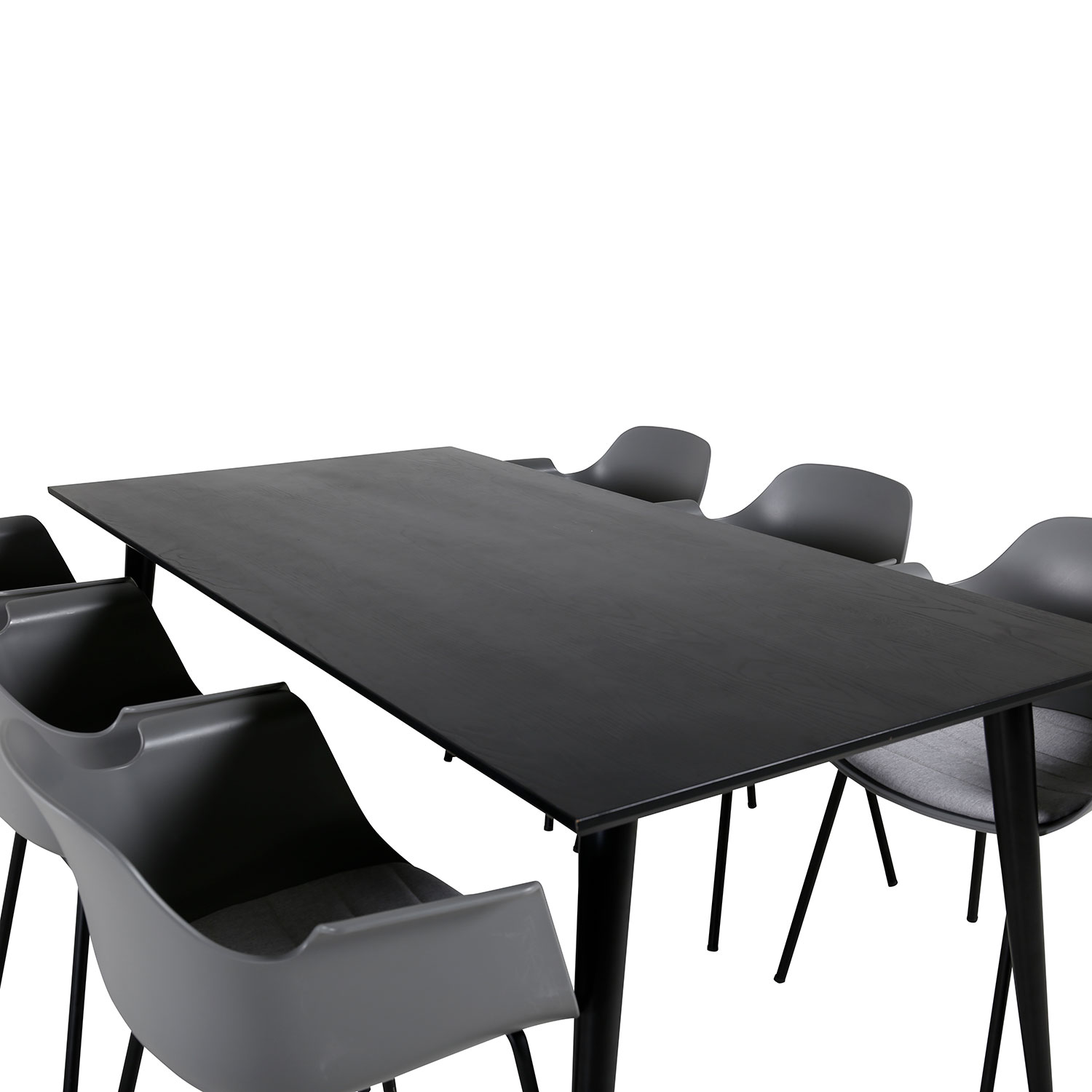 Spisegruppe Venture Home Dipp med 6 Comfort Plastic Stoler