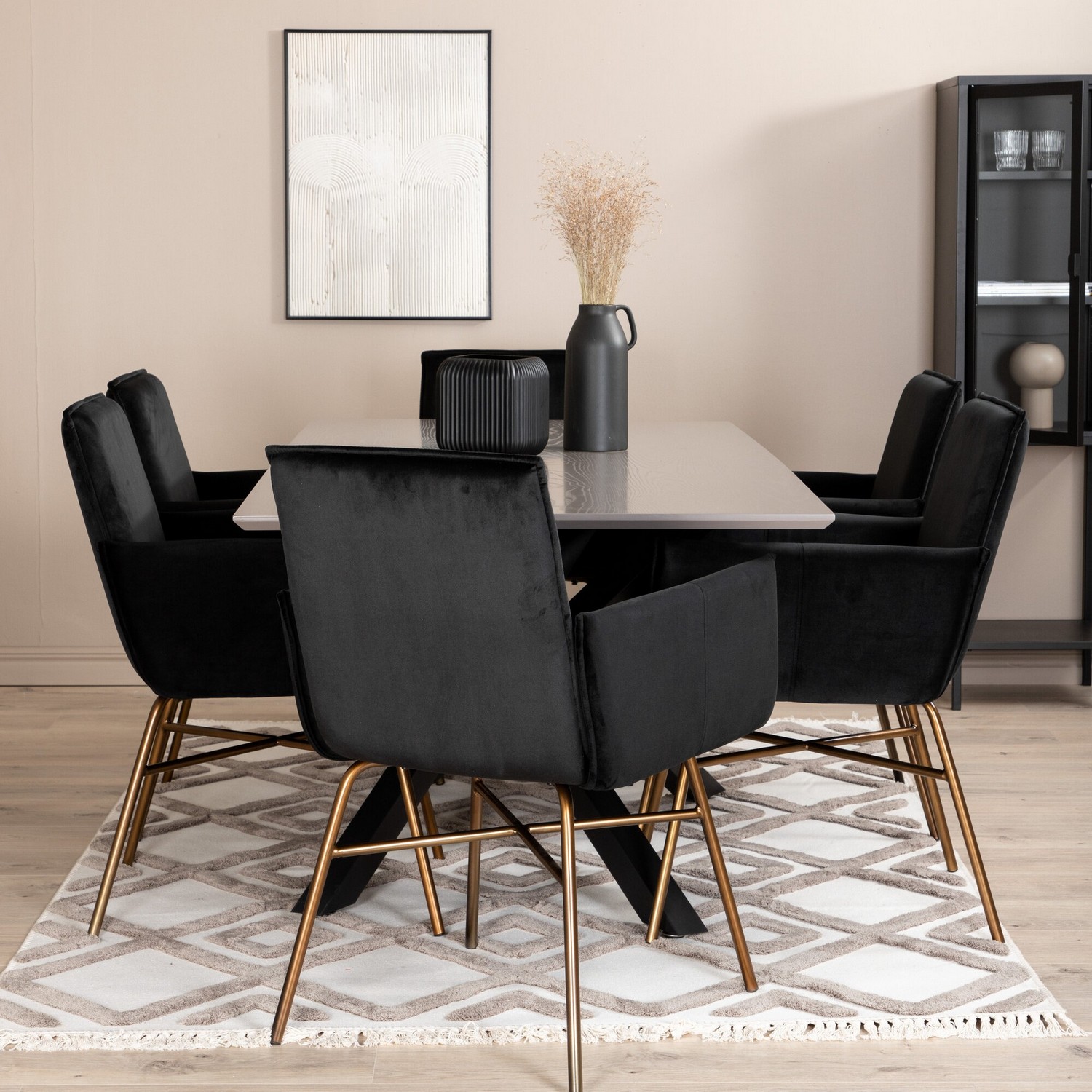 Spisegruppe Venture Home Piata med 6 Annika Stoler