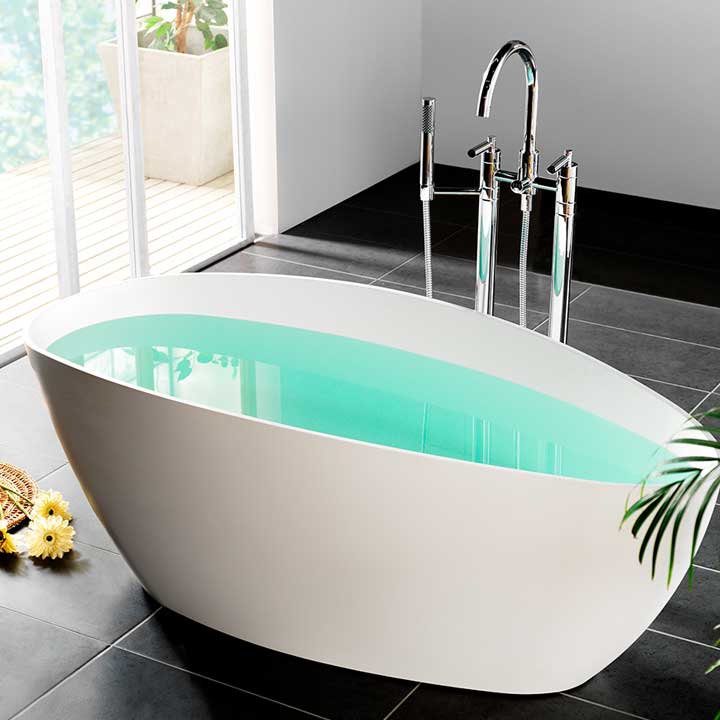 Badkar Westerbergs Ellipse 1700 Hvit