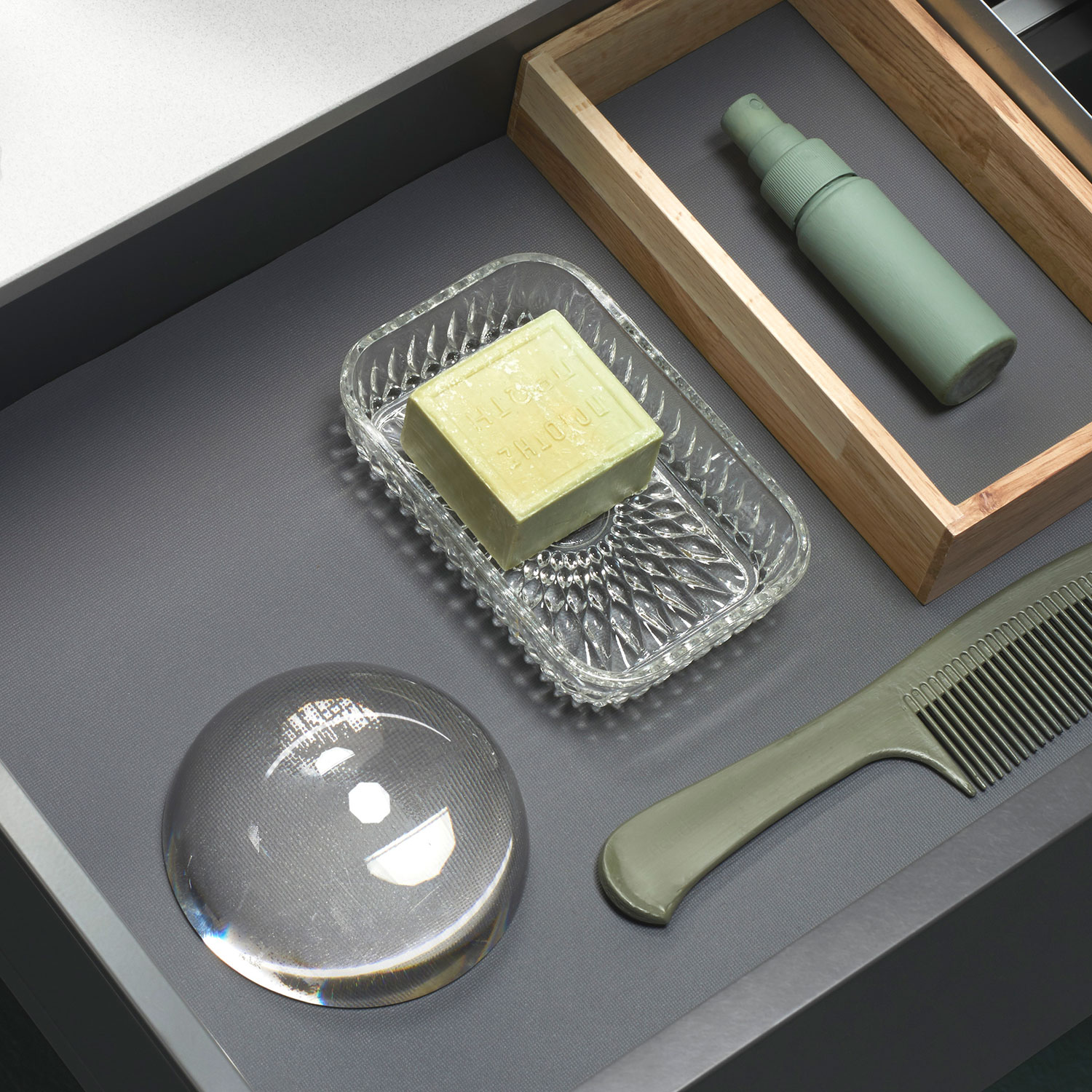 Skuffebelegg Hafa Mørkgrå 1200 mm