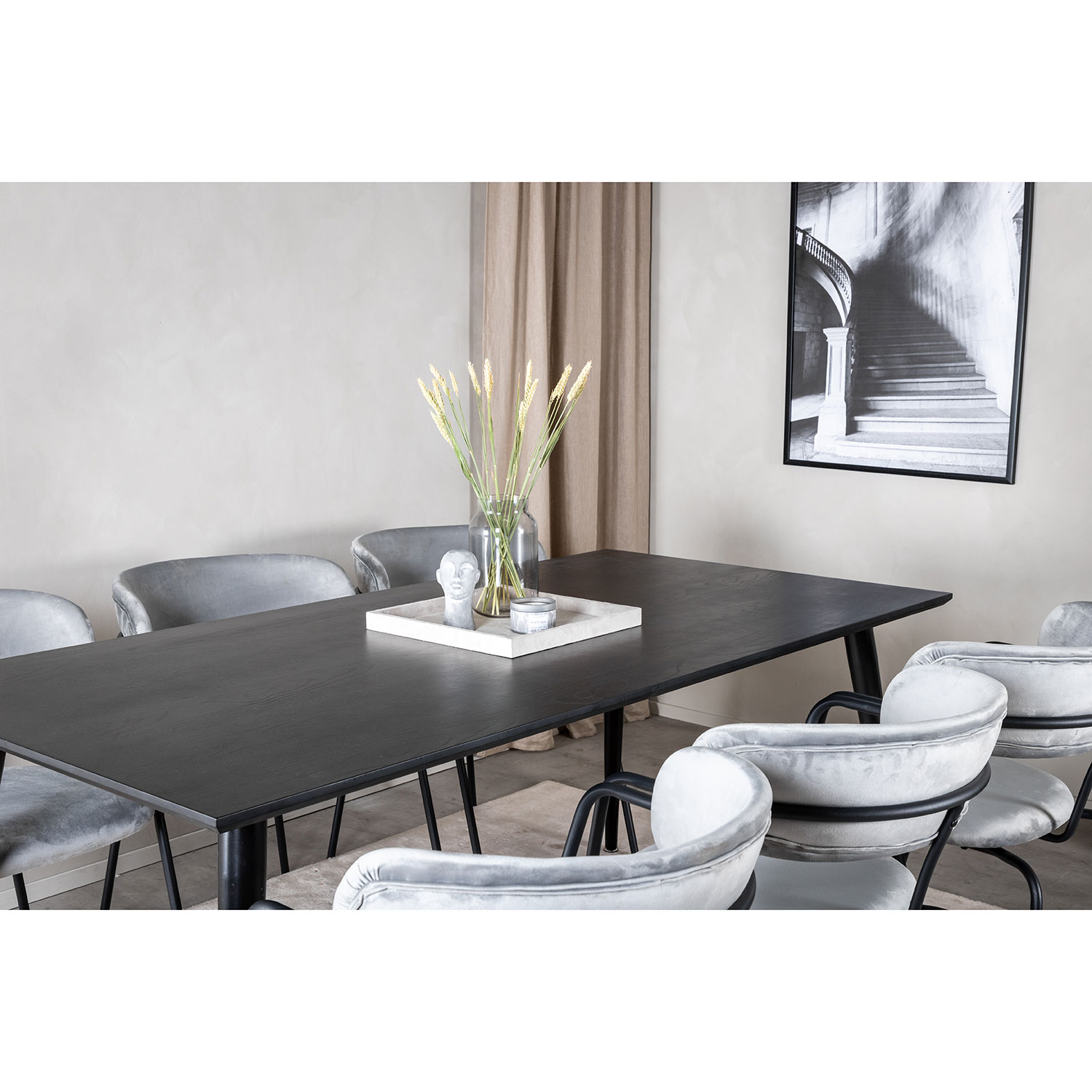 Spisegruppe Venture Home Dipp med 6 Arrow Stoler