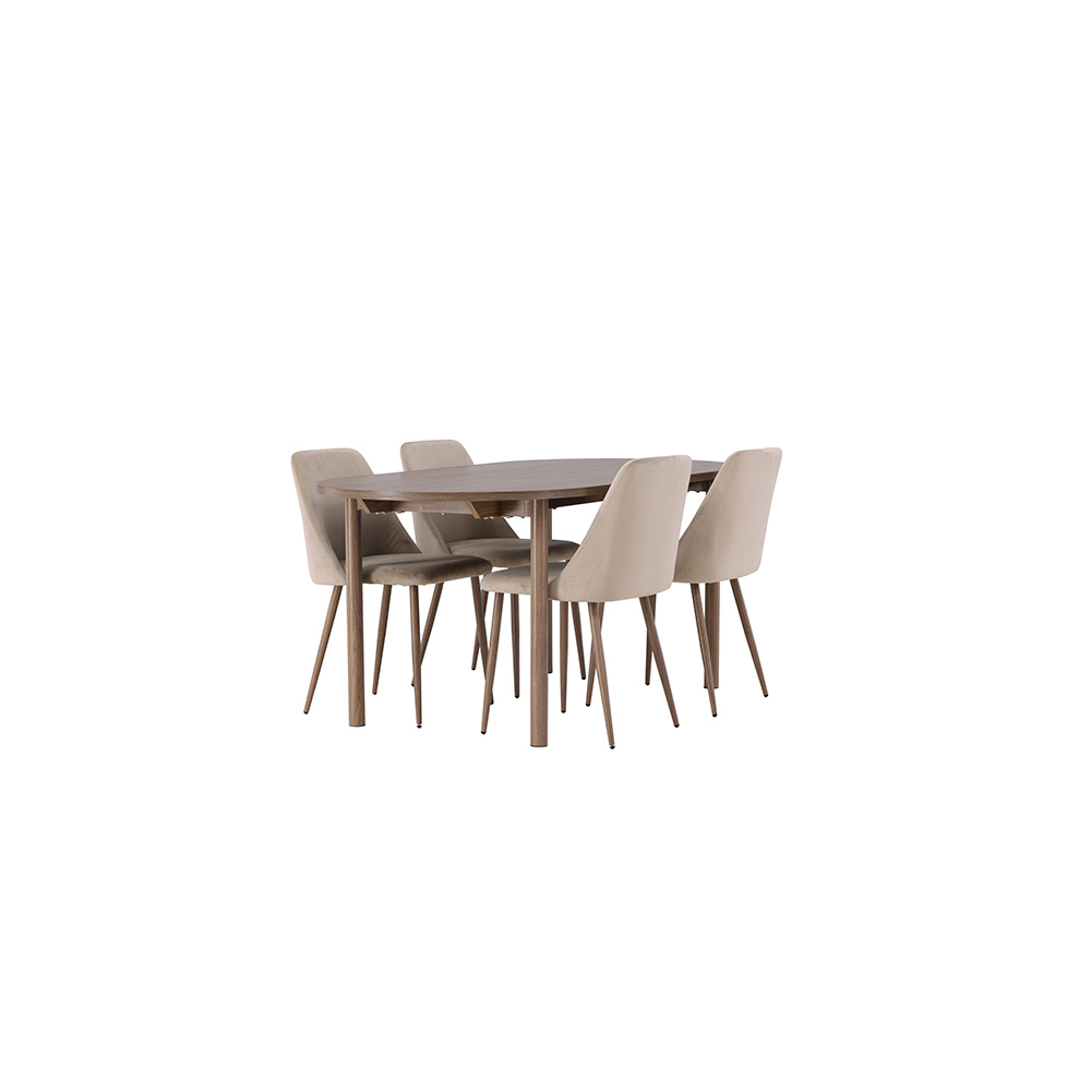 Spisegruppe Venture Home Andy med 4 stk Night Stoler