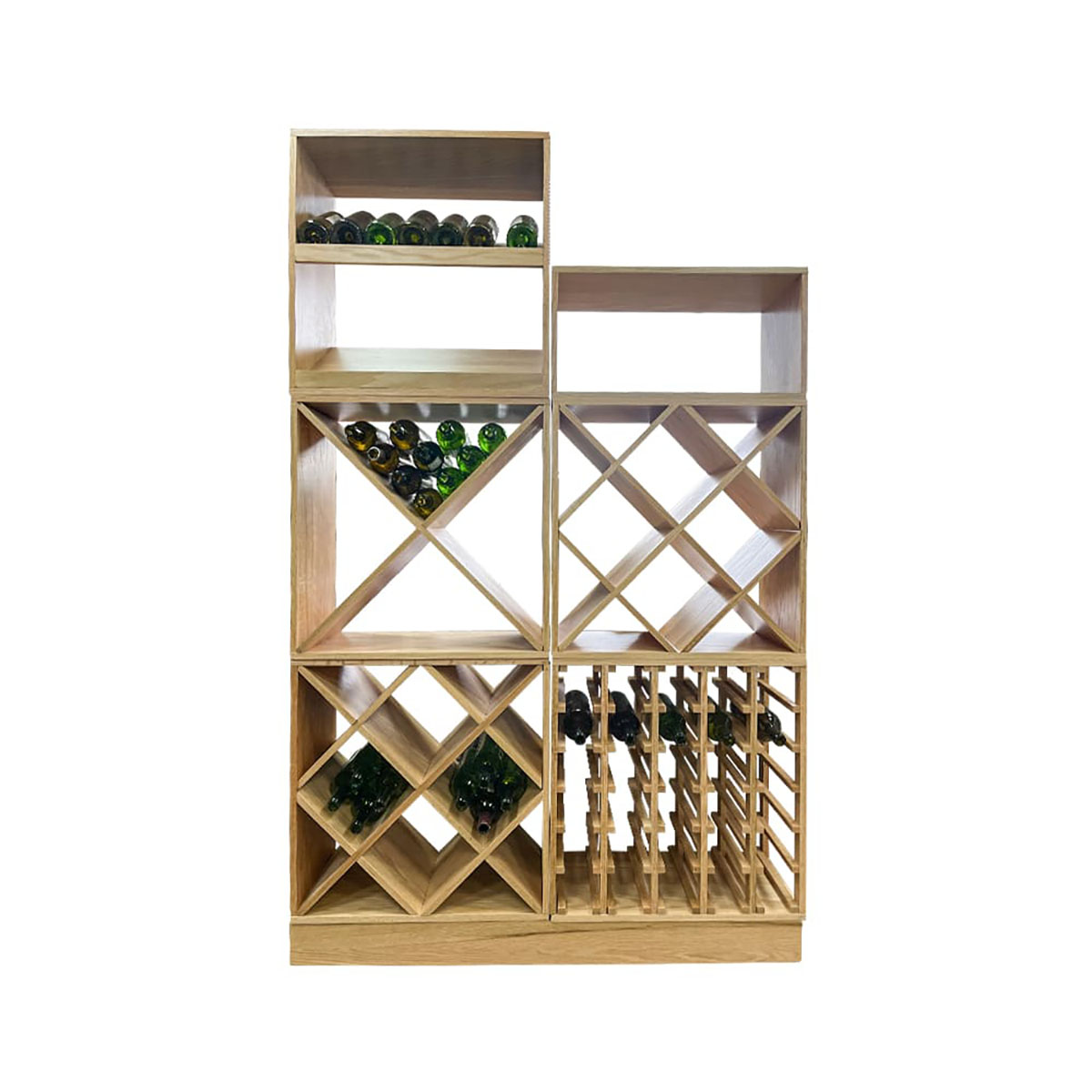 Vinstativ mQuvée Eik 41 Flasker 60x60x30 cm