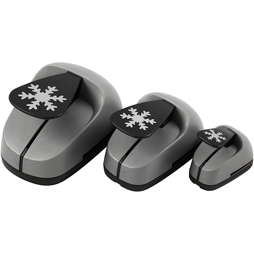 Stansejernsett Creativ Company Lag på Lag Snøkrystaller 3-Pk