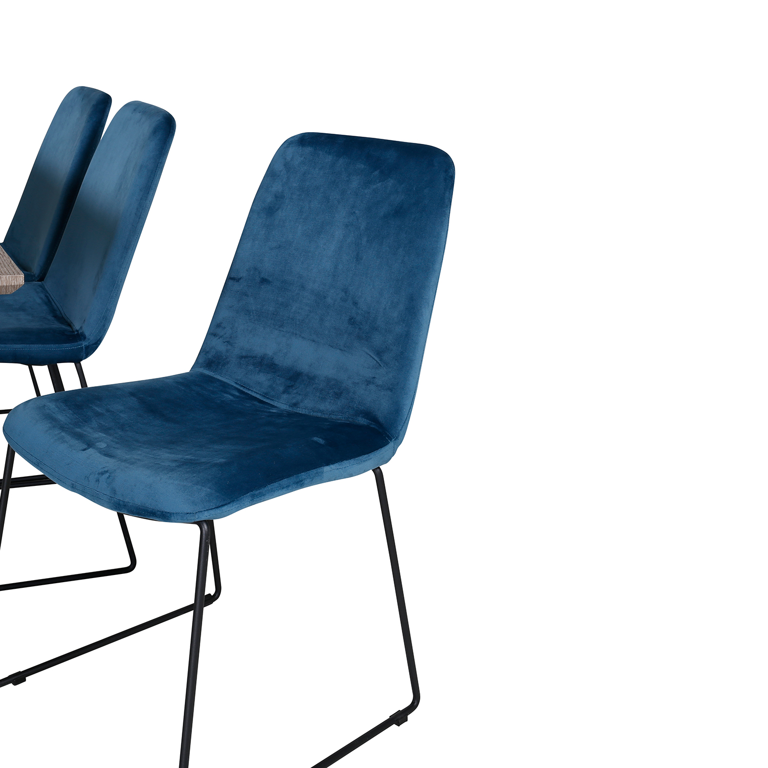 Spisegruppe Venture Home Madde med 6 Muscot Stoler Fløyel