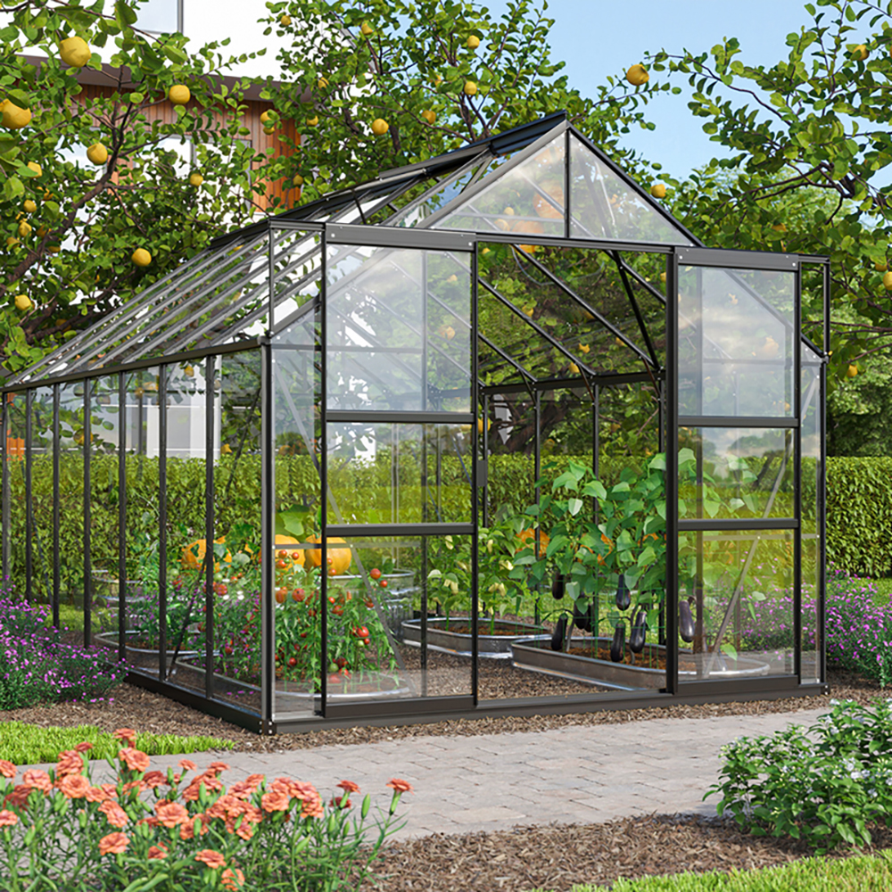 Drivhus Vitavia Mars 11500 3mm Herdet Glass Sort
