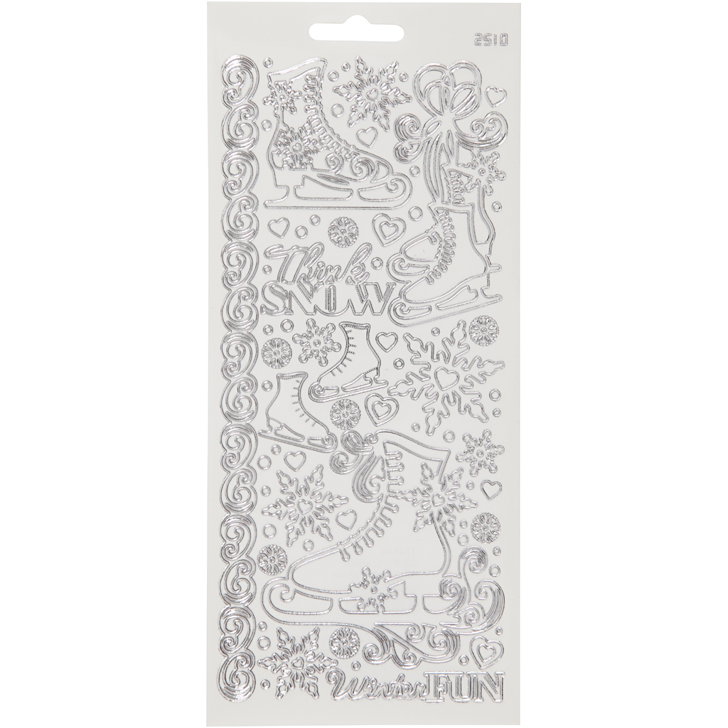 Klistremerker Creativ Company Skøyter 10x23 cm