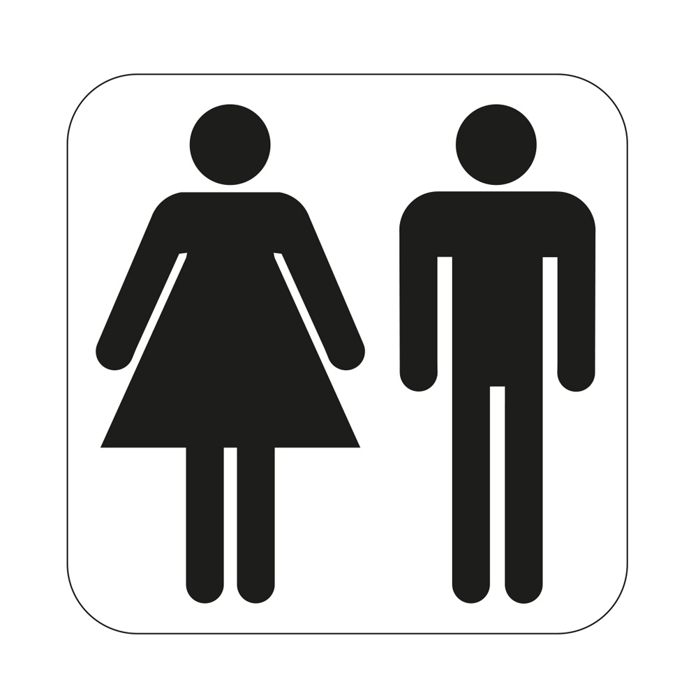WC-Skilt Habo Dame/Herre