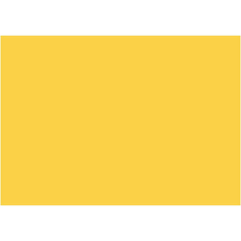 Dekorgummi, gul, A4, 210x297 mm, tjocklek 2 mm, 10 ark/ 1 fö Gul