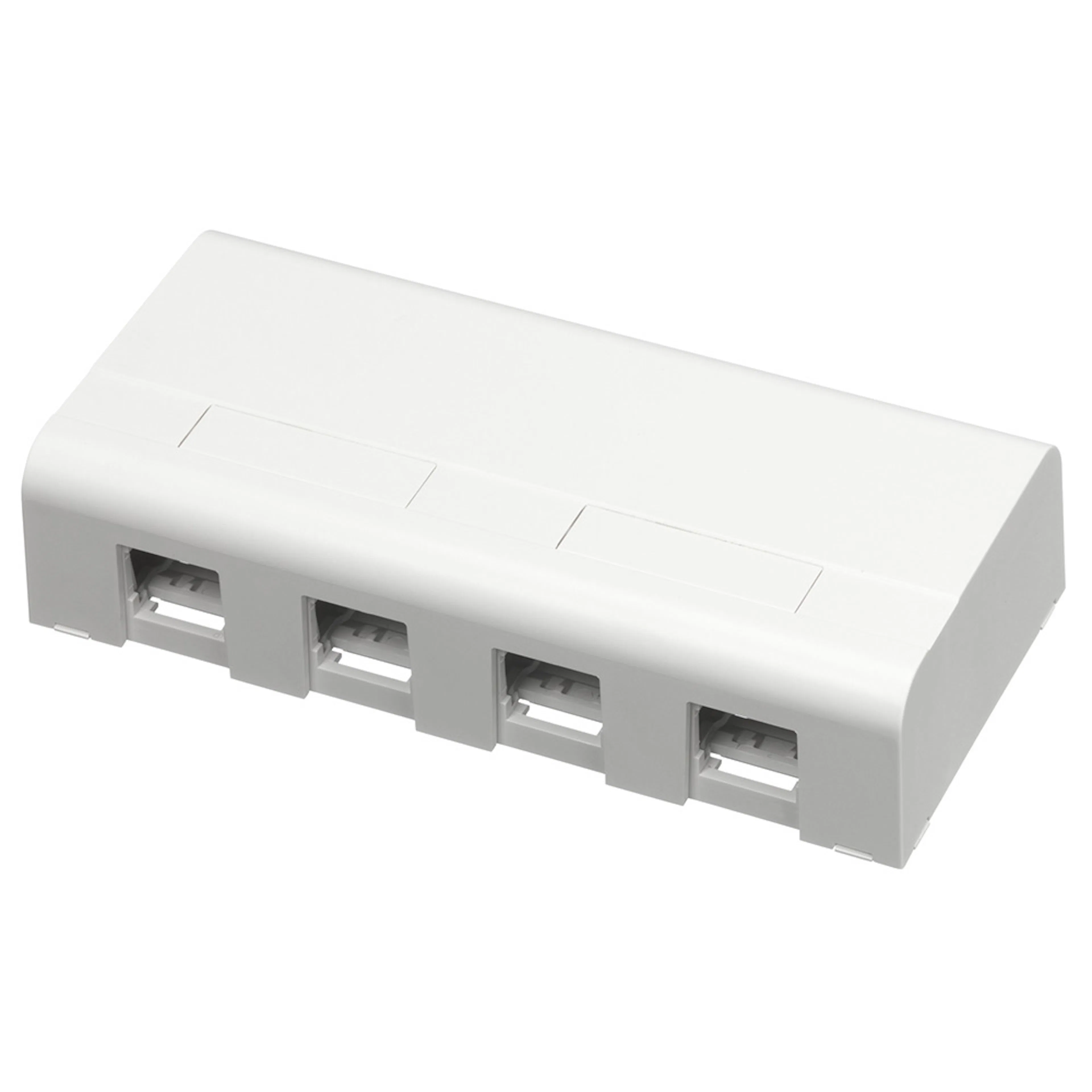 Monteringsboks Schneider Electric 4XRJ45 Hvit