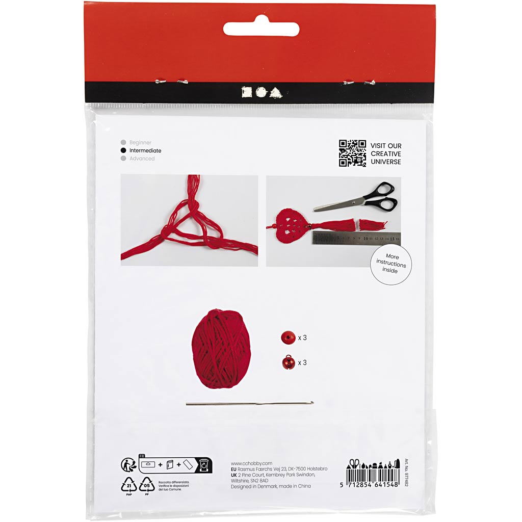 Hekling Creativ Company Mini DIY Kit Hjerter