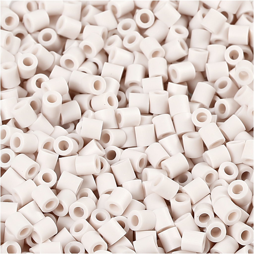 Photo Pearls, ljusgrå (10), stl. 5x5 mm, Hålstl. 2,5 mm, 600 Lysegrå (10), 6000 st