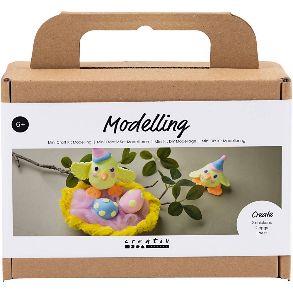 Hobbysett Creativ Company Mini DIY Kit Modellering Påskefamilie