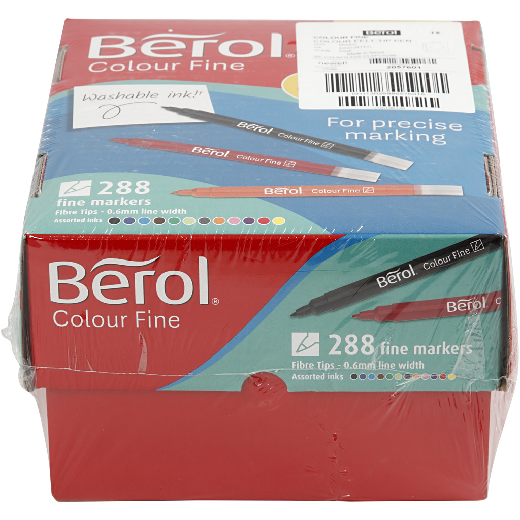 Tusj Creativ Company Berol Colourfine Ass Farger Strek 0,3-0,7 mm