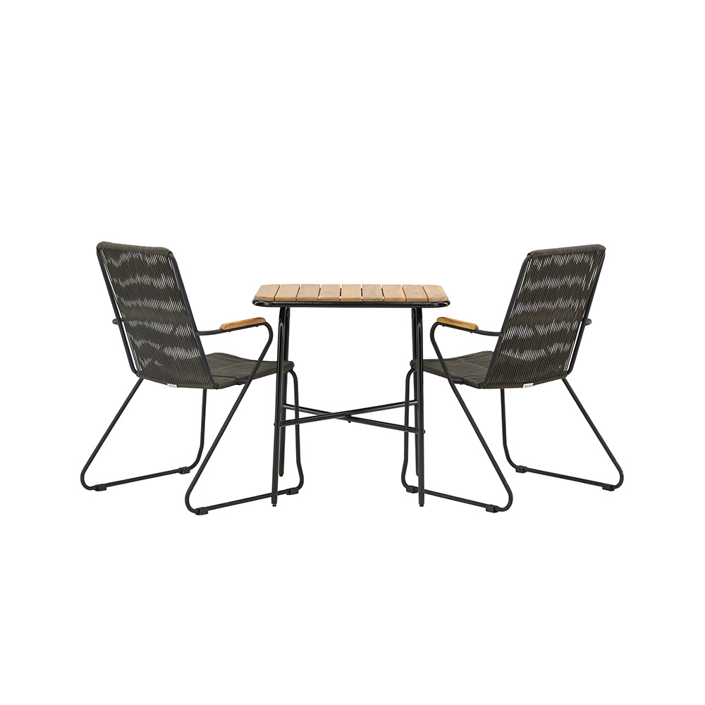 Cafégruppe Venture Home Holmbeck Bord med 2 Bois Stoler