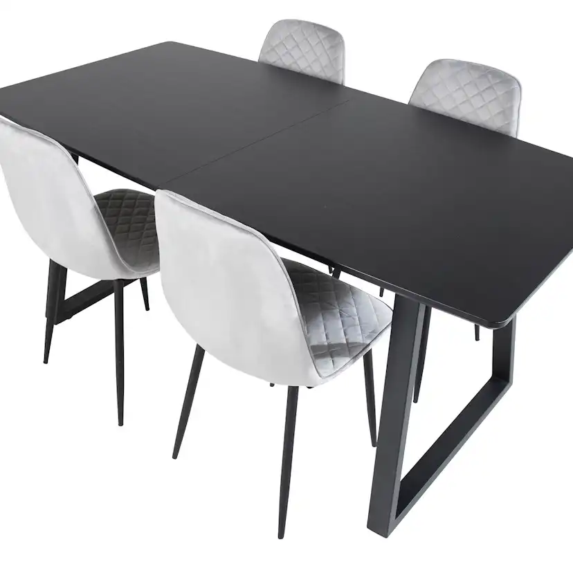 Spisegruppe Venture Home Ina med 4 Phoi Stoler Fløyel