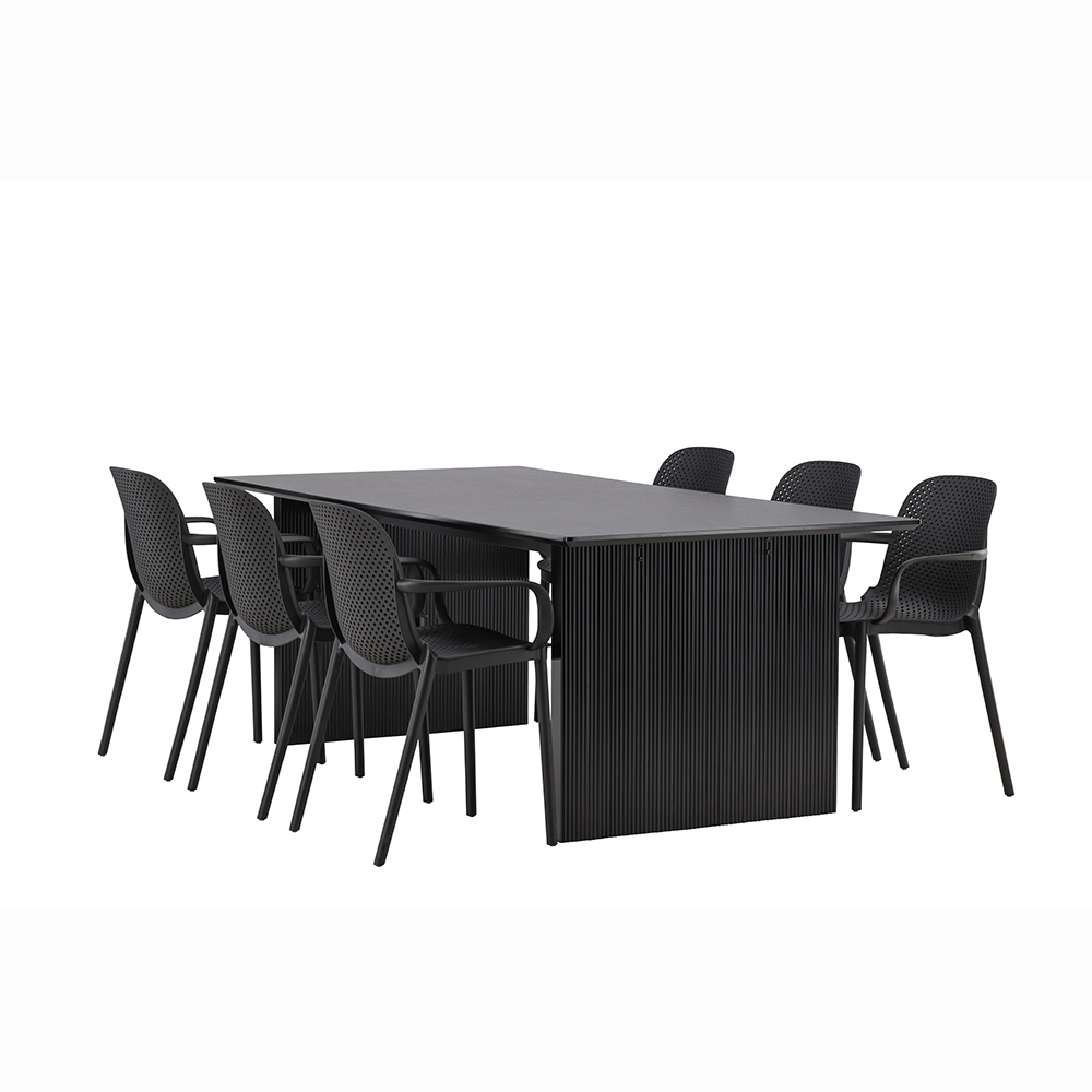 Spisegruppe Venture Home Vail med 6 Baltimore Stoler
