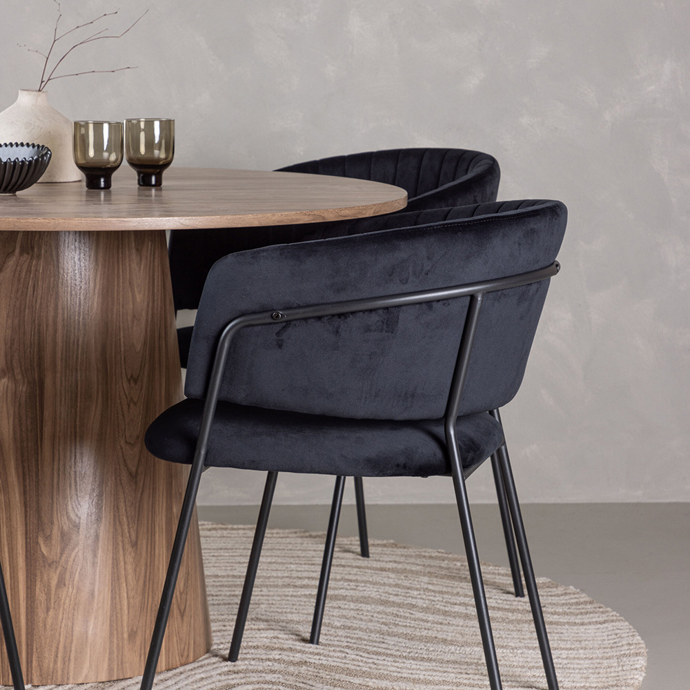 Spisegruppe Venture Home Lanzo med 4 Selma Stoler