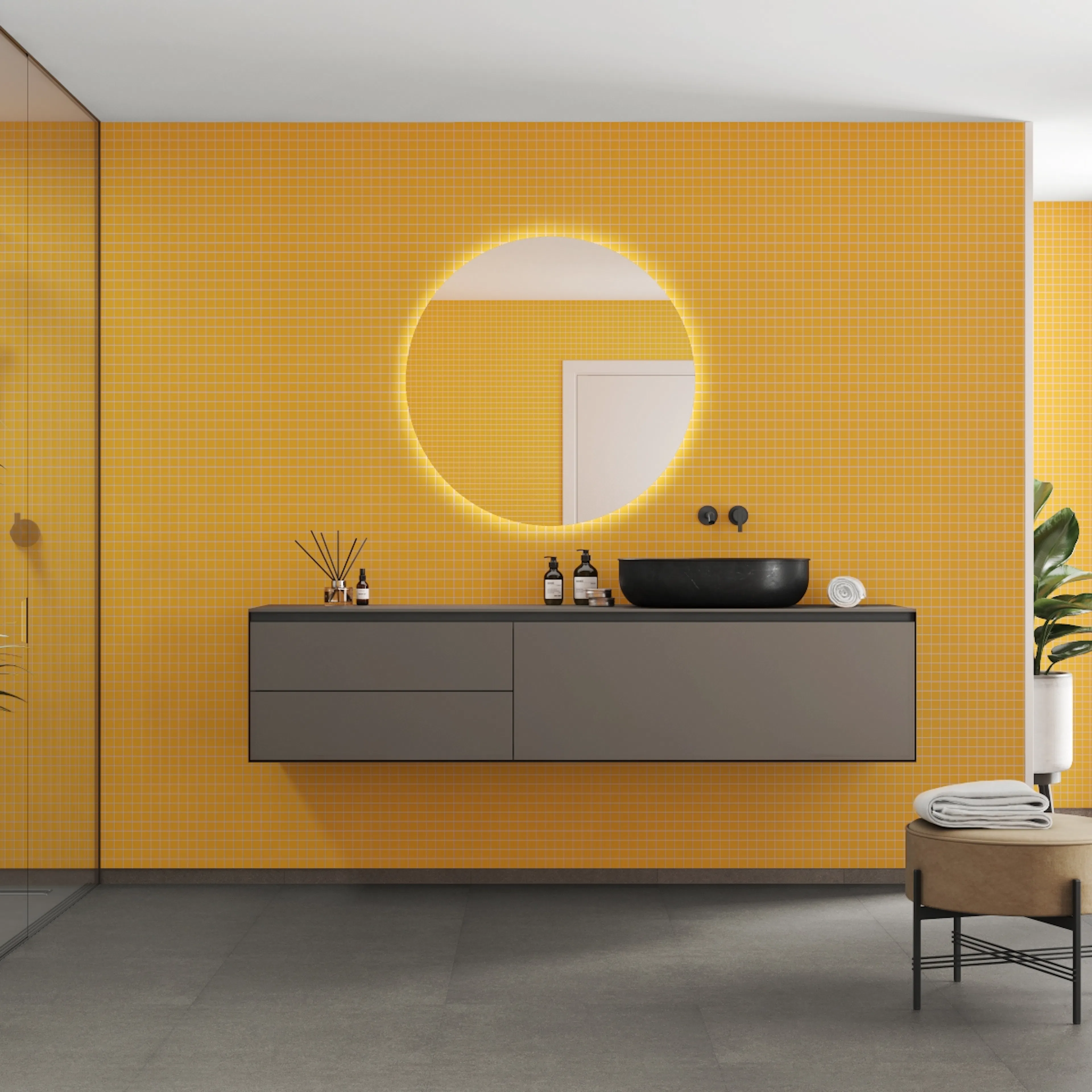 Baderomspanel Fibo 2167-M0303 EM Deep Yellow