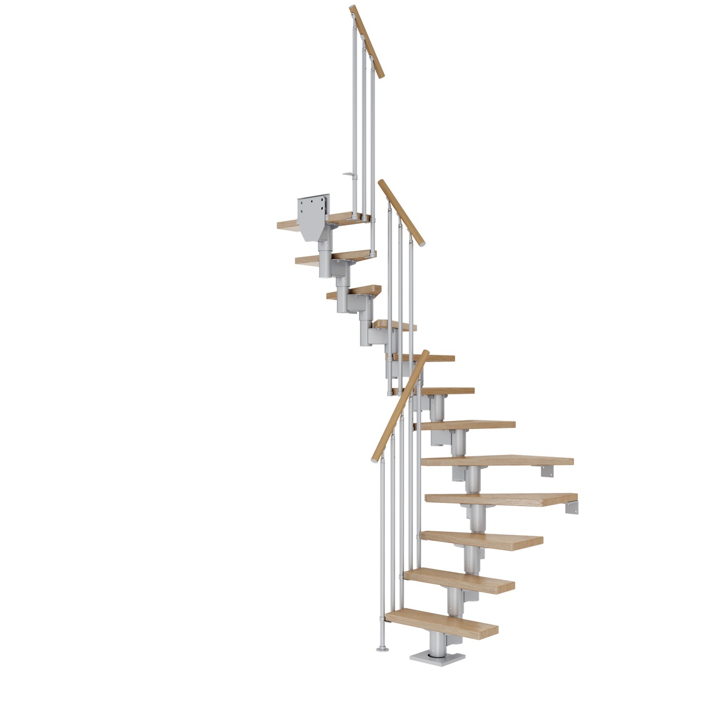 Plassbesparende Trapp Dolle Dublin Eik 1/2-Sving Classic III