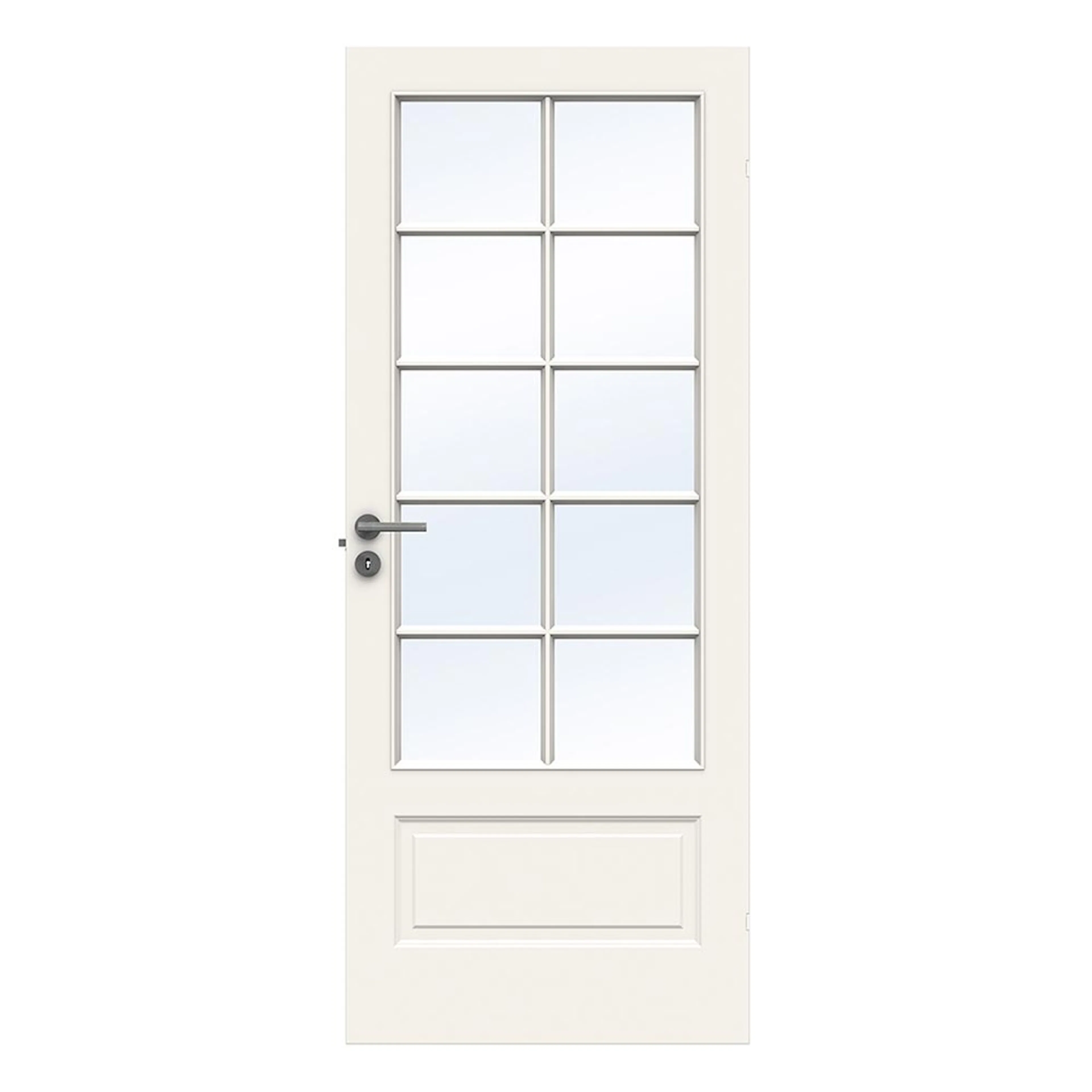 Innerdør Swedoor Compact SP10 Hvit Fasettslipt Glass