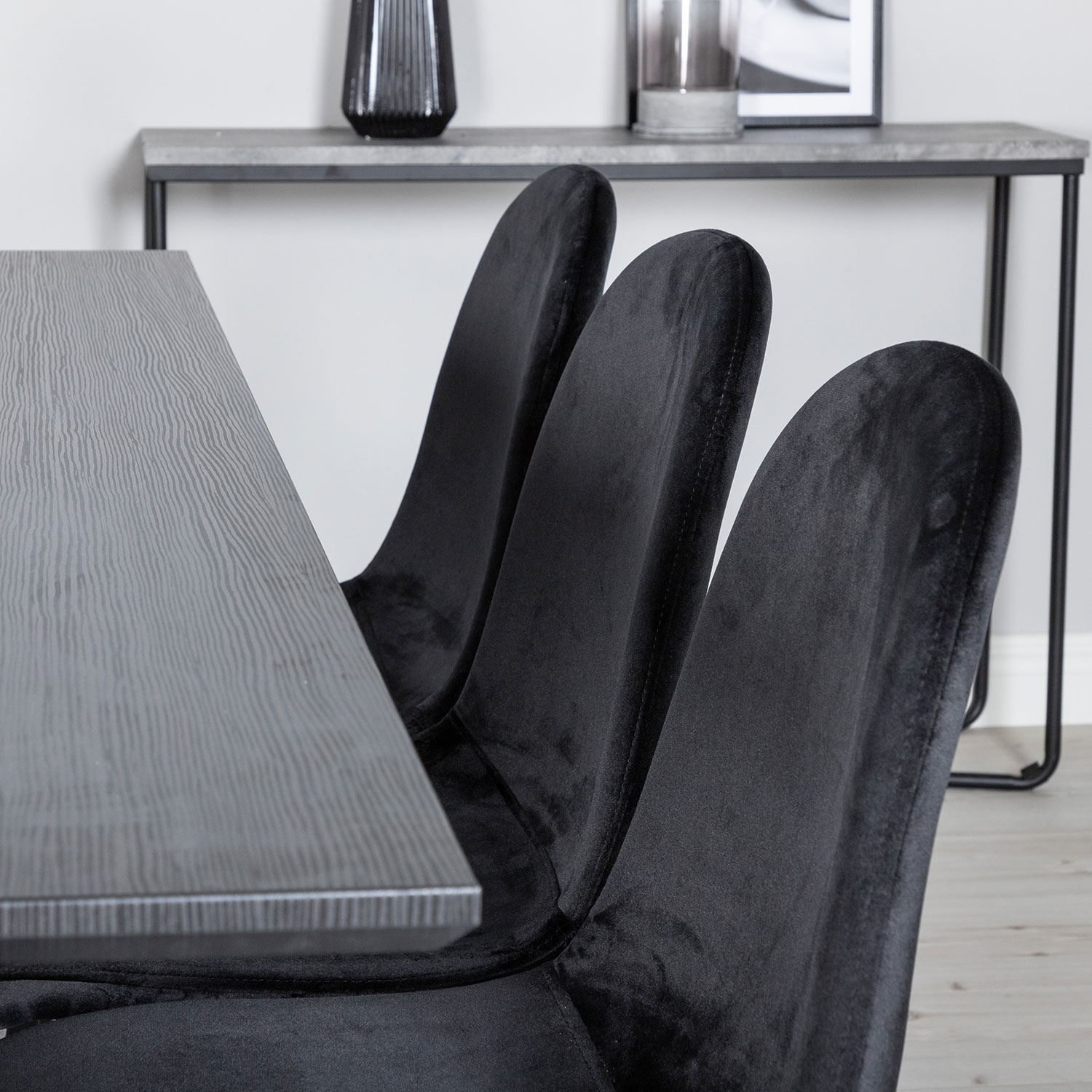 Spisegruppe Venture Home Marina med 6 Polar Velvet Stoler