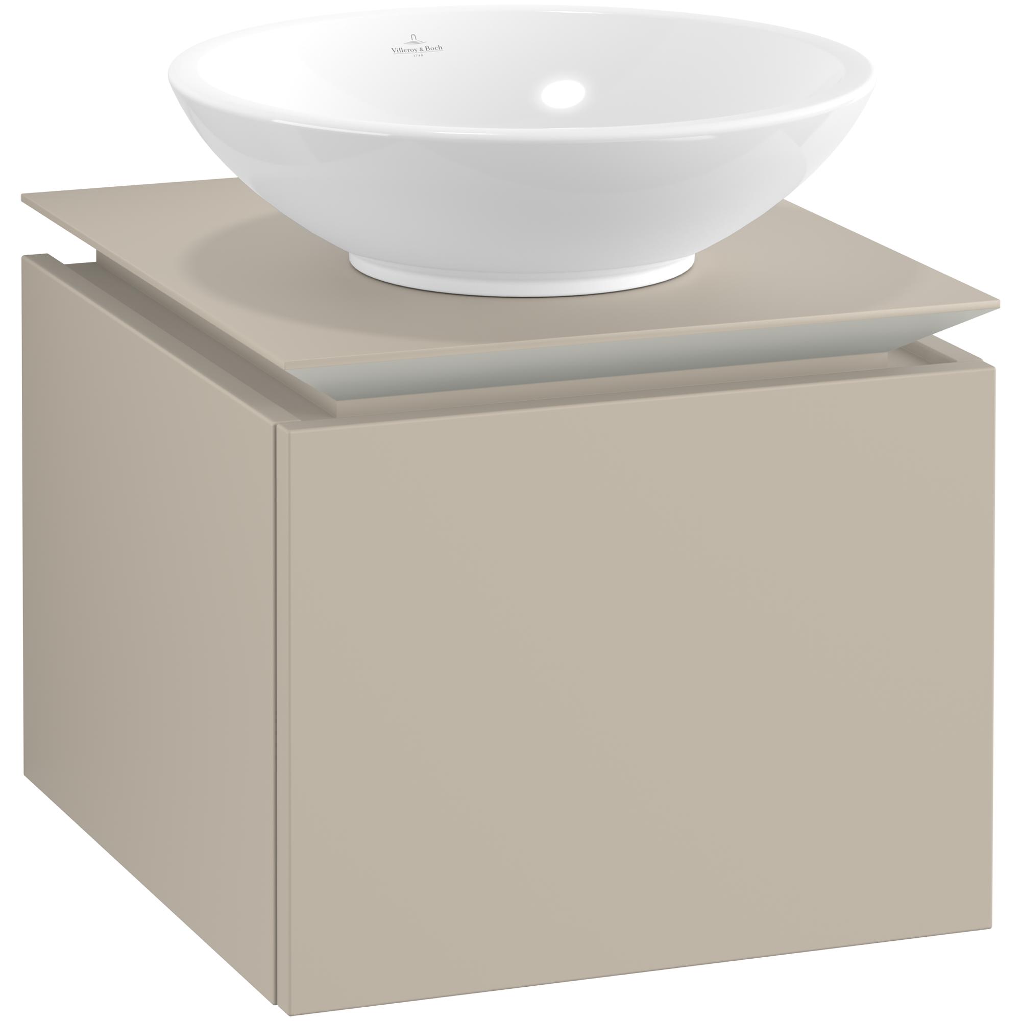 Tvättställsskåp Villeroy & Boch Legato Kompakt 450 med 1 Låda för Ytmonterat Tvättställ | badrum - badrumsmobler - tvattstallsskap-och-kommod | KakelKungen