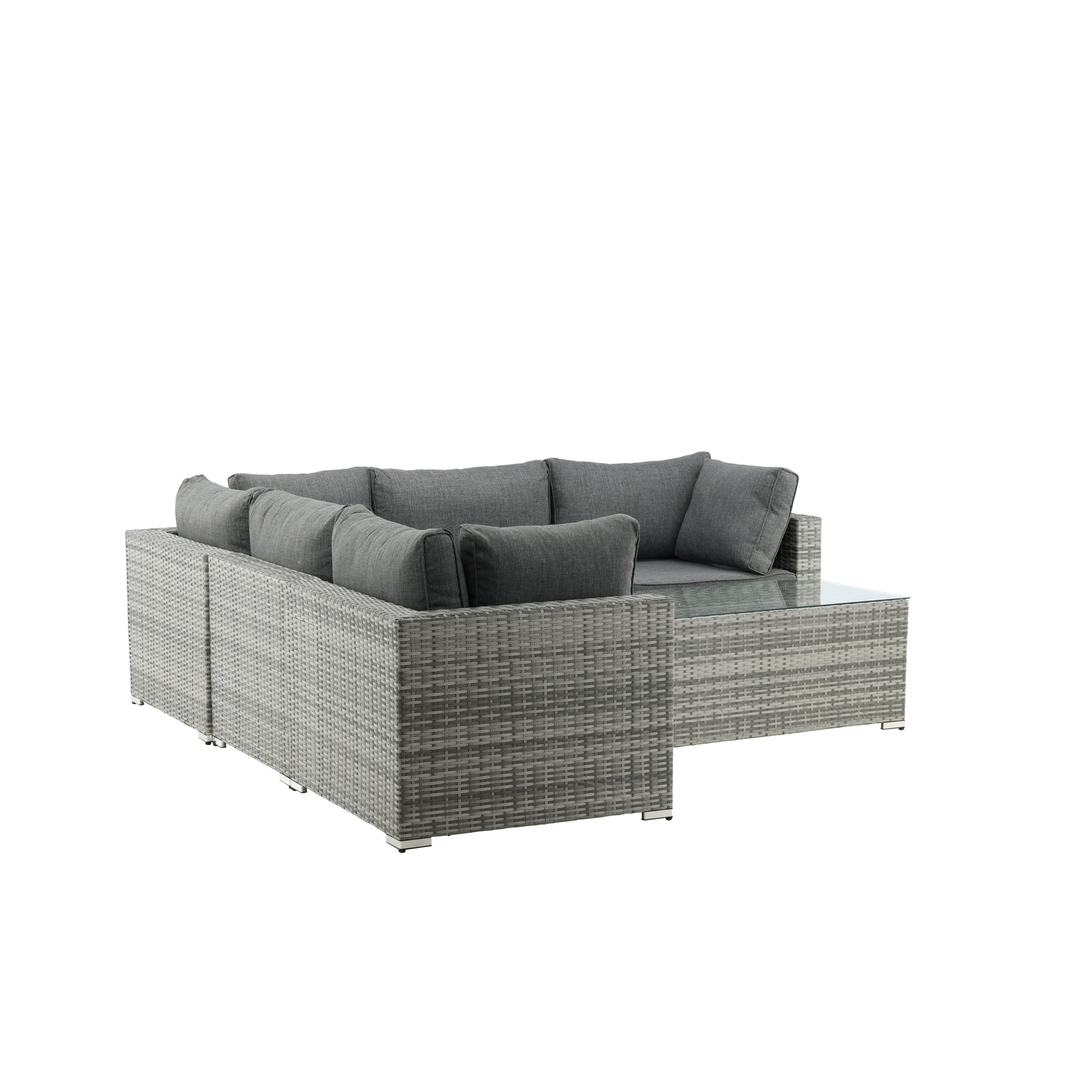 Amazon Modulsoffa 3+2+1 - Grå / grå dyna Grå