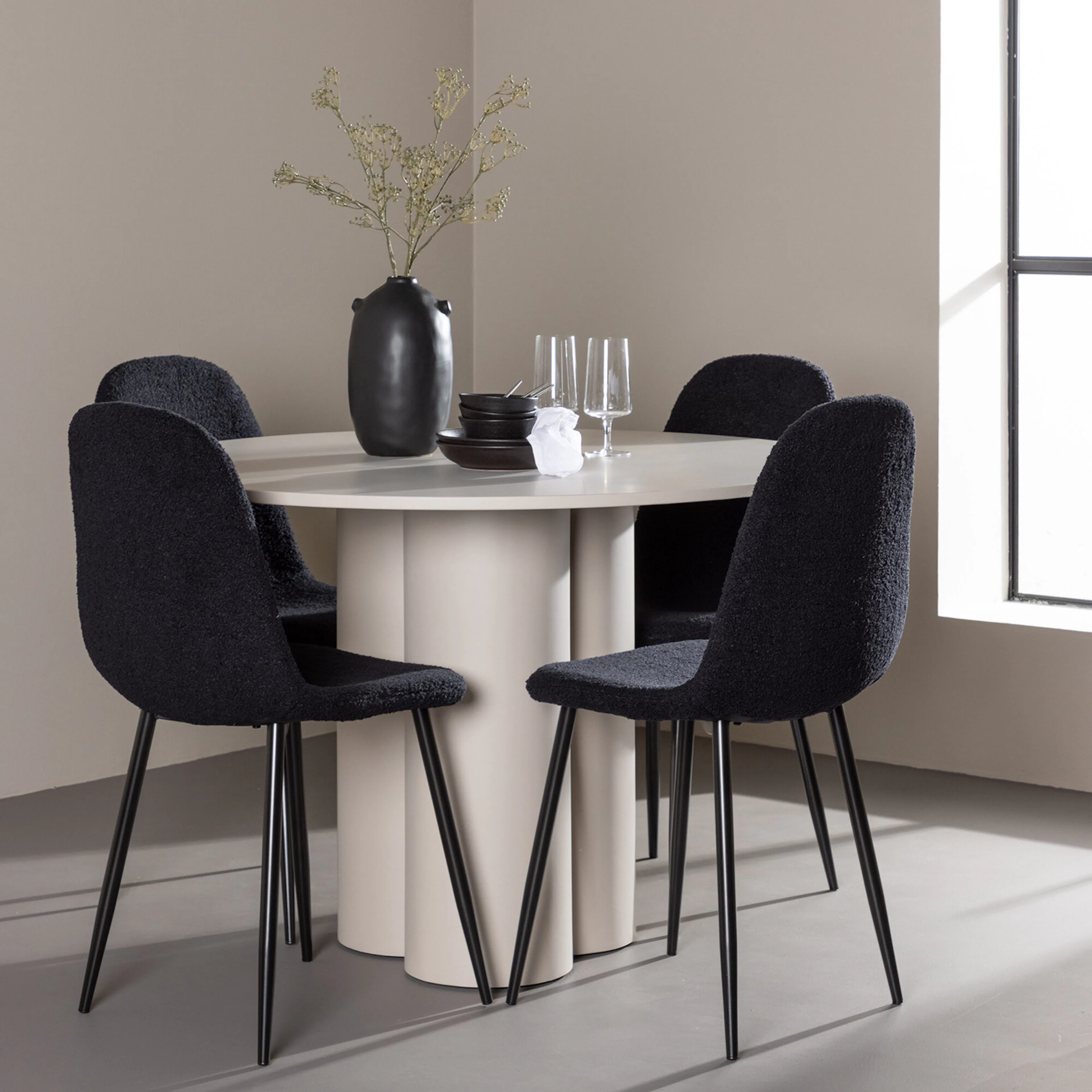 Beige/Svart